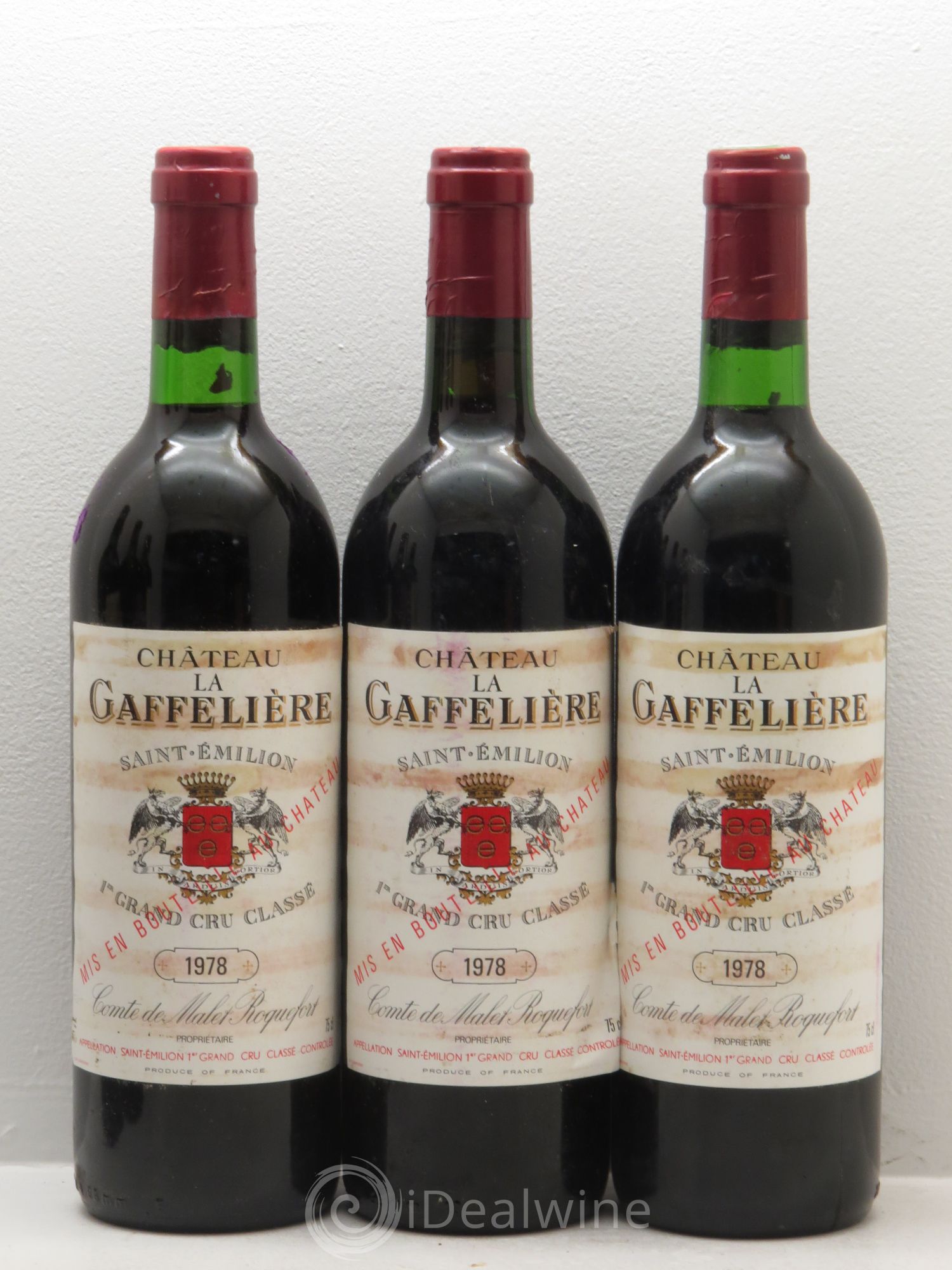 Château la Gaffelière 1er Grand Cru Classé B 1978 - Lot de 12 bouteilles - 3