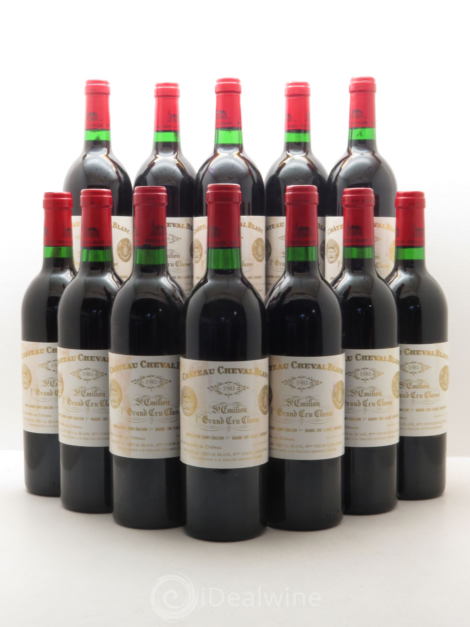Château Cheval Blanc 1er Grand Cru Classé A 1981 - Lot de 12 bouteilles - 0