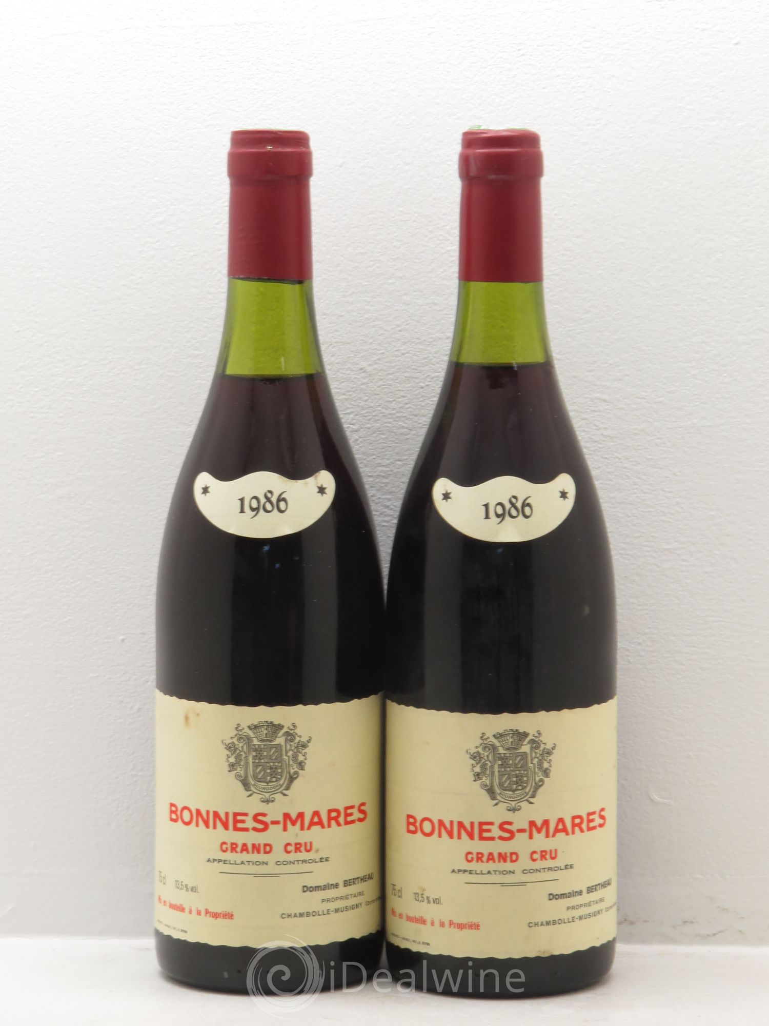 Bonnes-Mares Grand Cru Domaine Bertheau 1986 - Posten von 2 Flaschen - 0