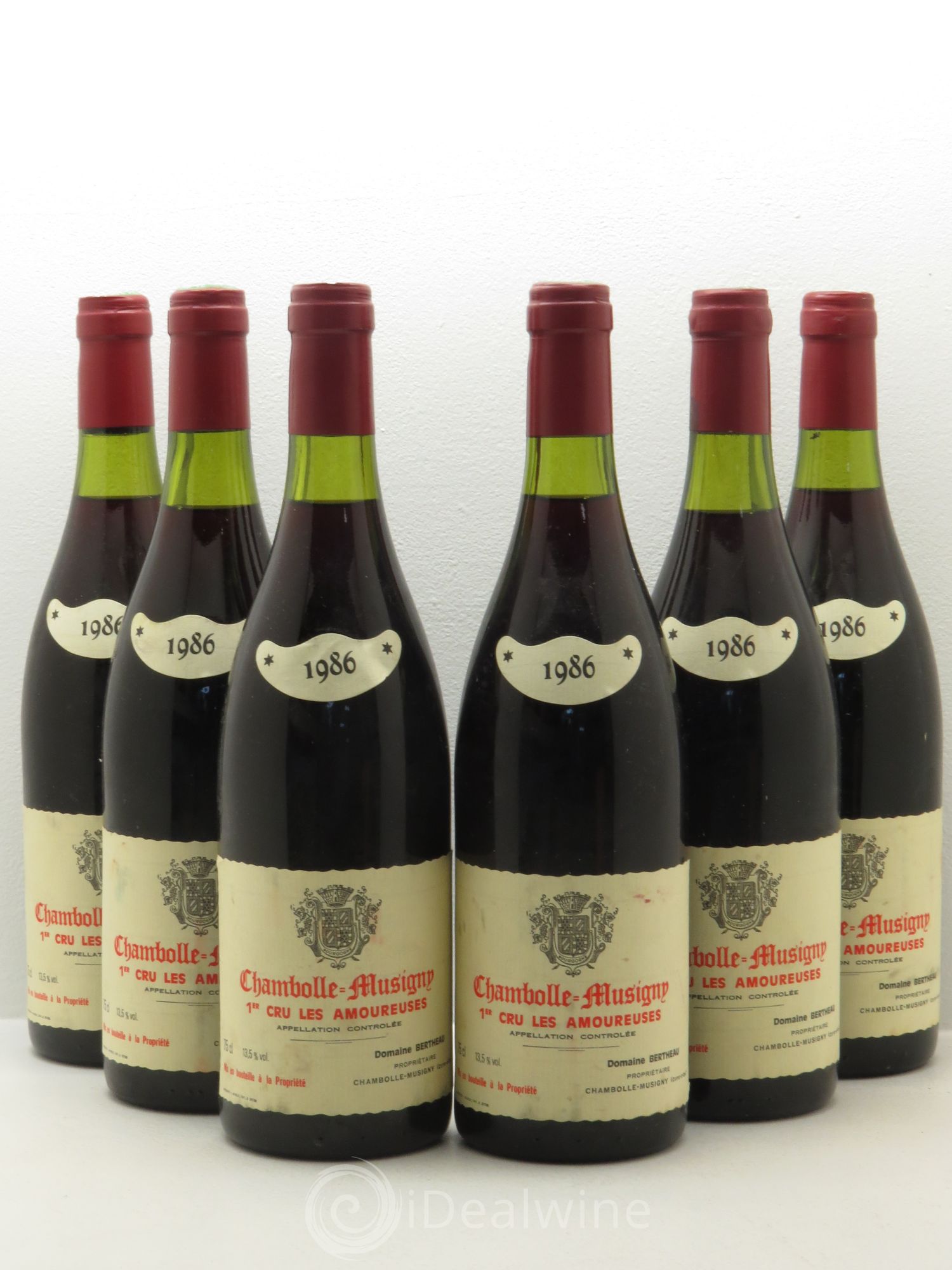 Chambolle-Musigny 1er Cru Domaine Bertheau 1986 - Posten von 6 Flaschen - 0