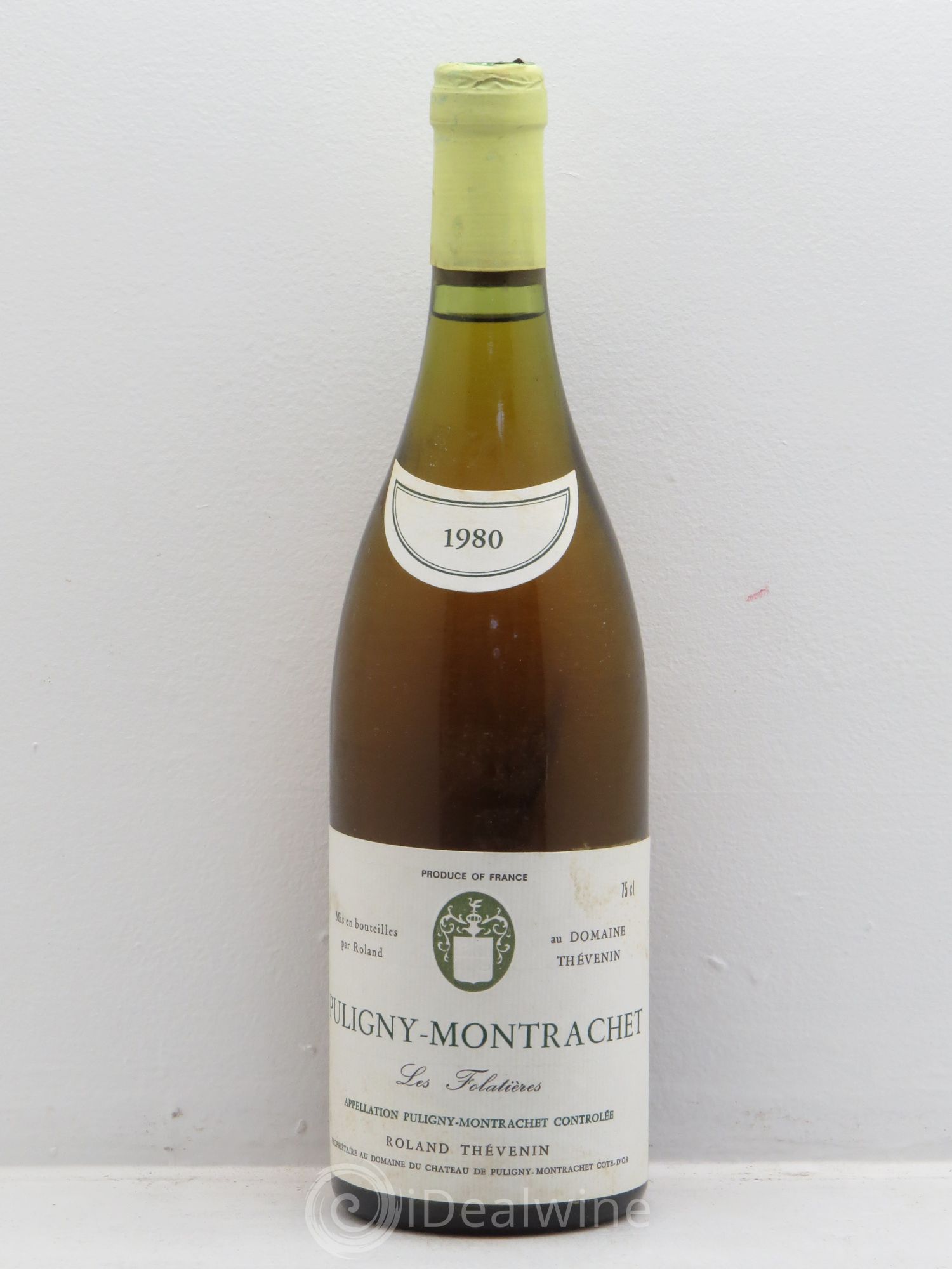 Puligny-Montrachet 1er Cru Roland Thevenin 1980 - Lot de 1 bouteille - 0