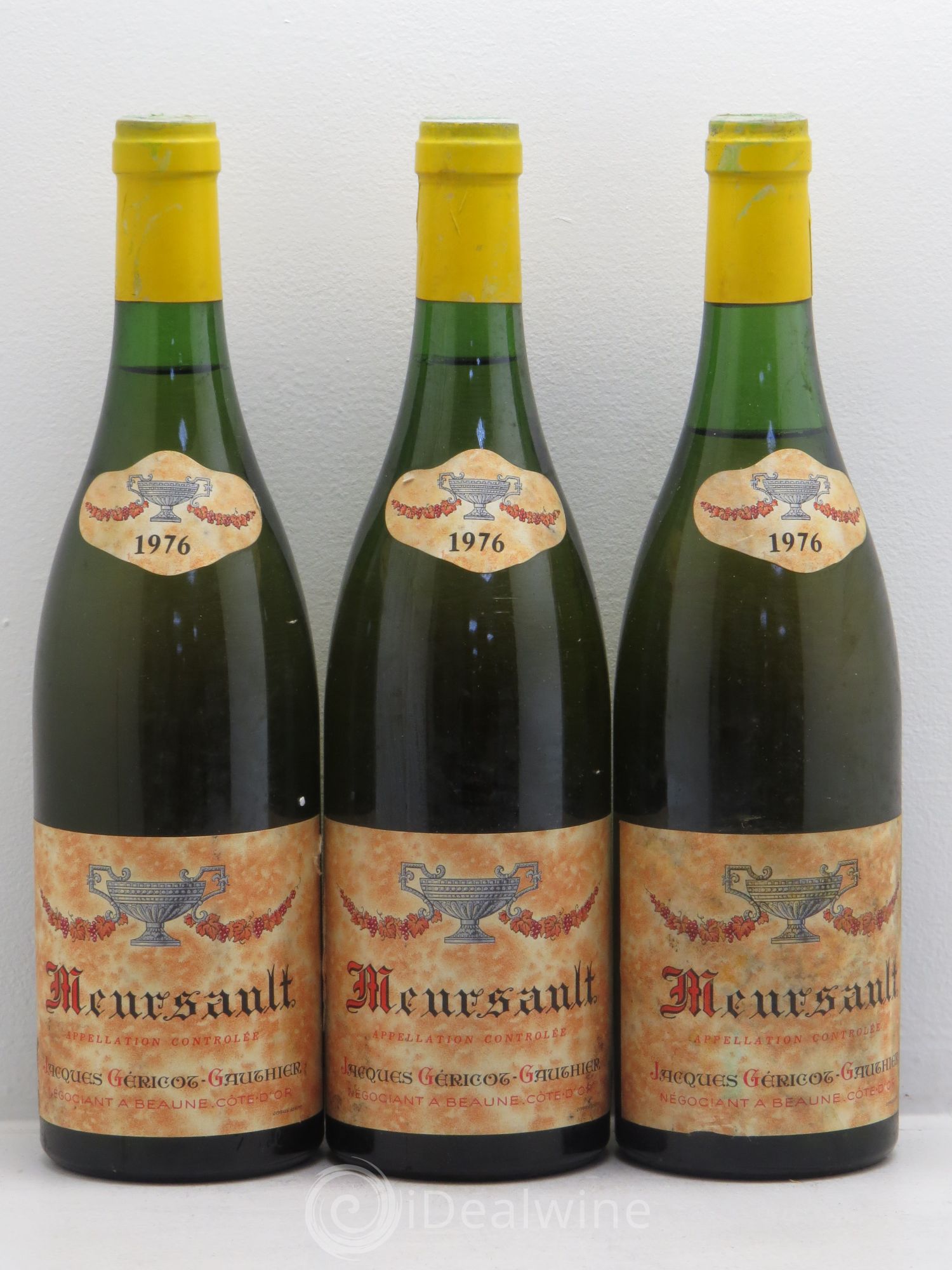Meursault Jacques Géricot-Gauthier 1976 - Posten von 3 Flaschen - 0