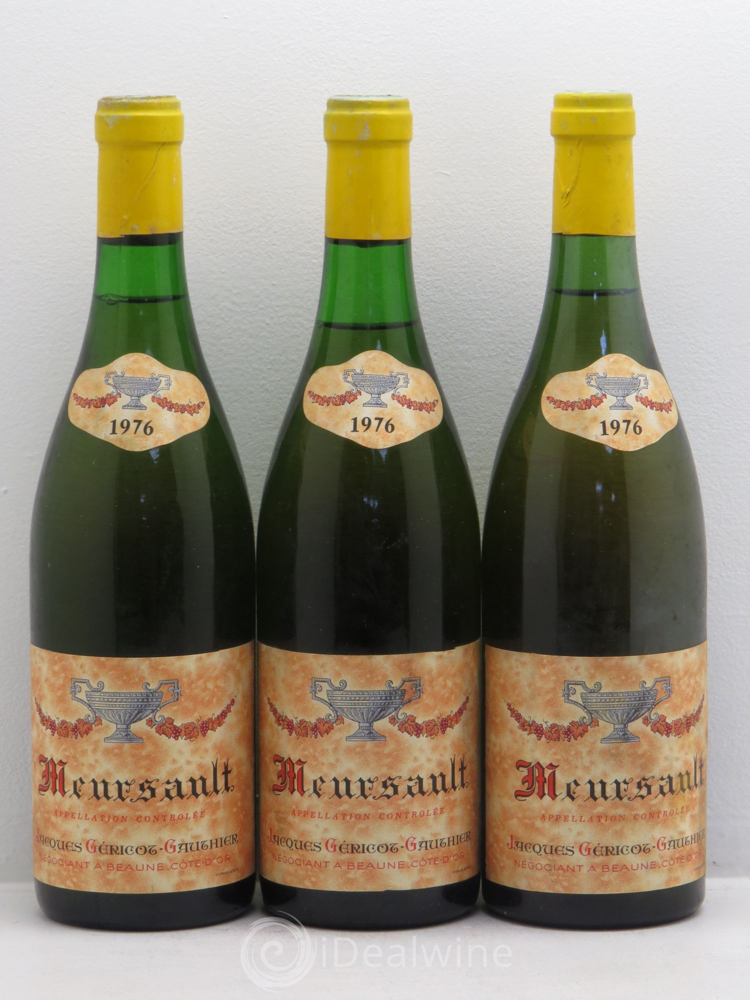 Meursault Jacques Géricot-Gauthier 1976 - Posten von 3 Flaschen - 0