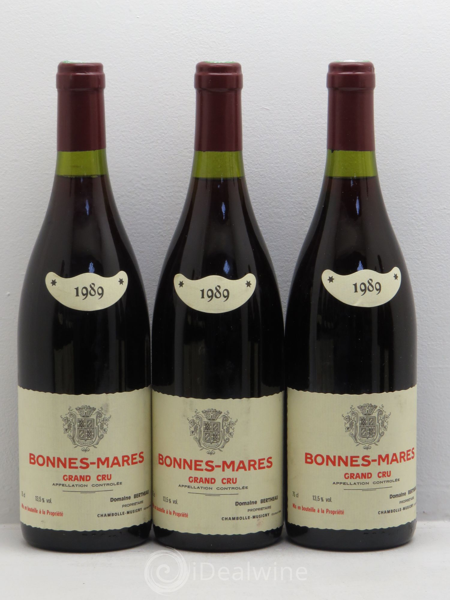 Bonnes-Mares Grand Cru Domaine Bertheau 1989 - Posten von 12 Flaschen - 2