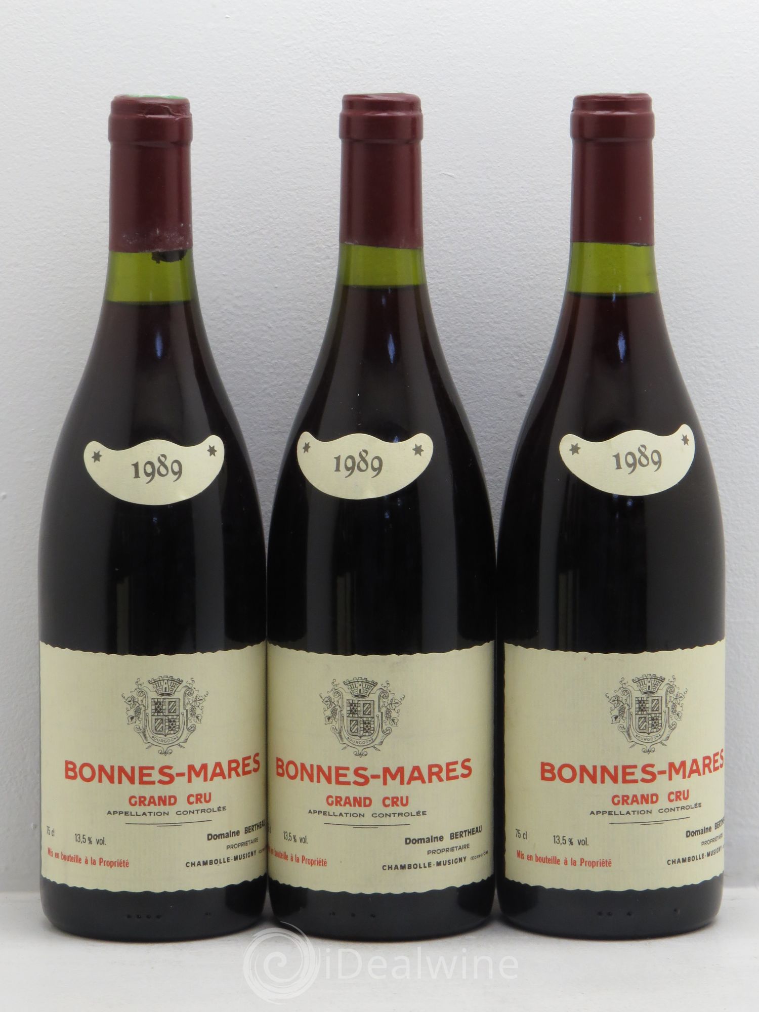 Bonnes-Mares Grand Cru Domaine Bertheau 1989 - Posten von 6 Flaschen - 2