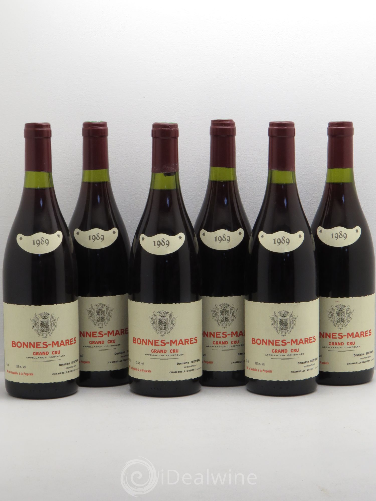 Bonnes-Mares Grand Cru Domaine Bertheau 1989 - Posten von 6 Flaschen - 0