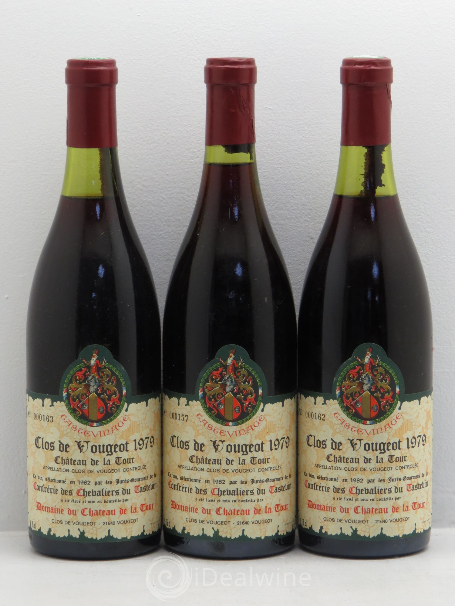Clos de Vougeot Grand Cru Château de La Tour 1979 - Lot de 3 bouteilles - 0