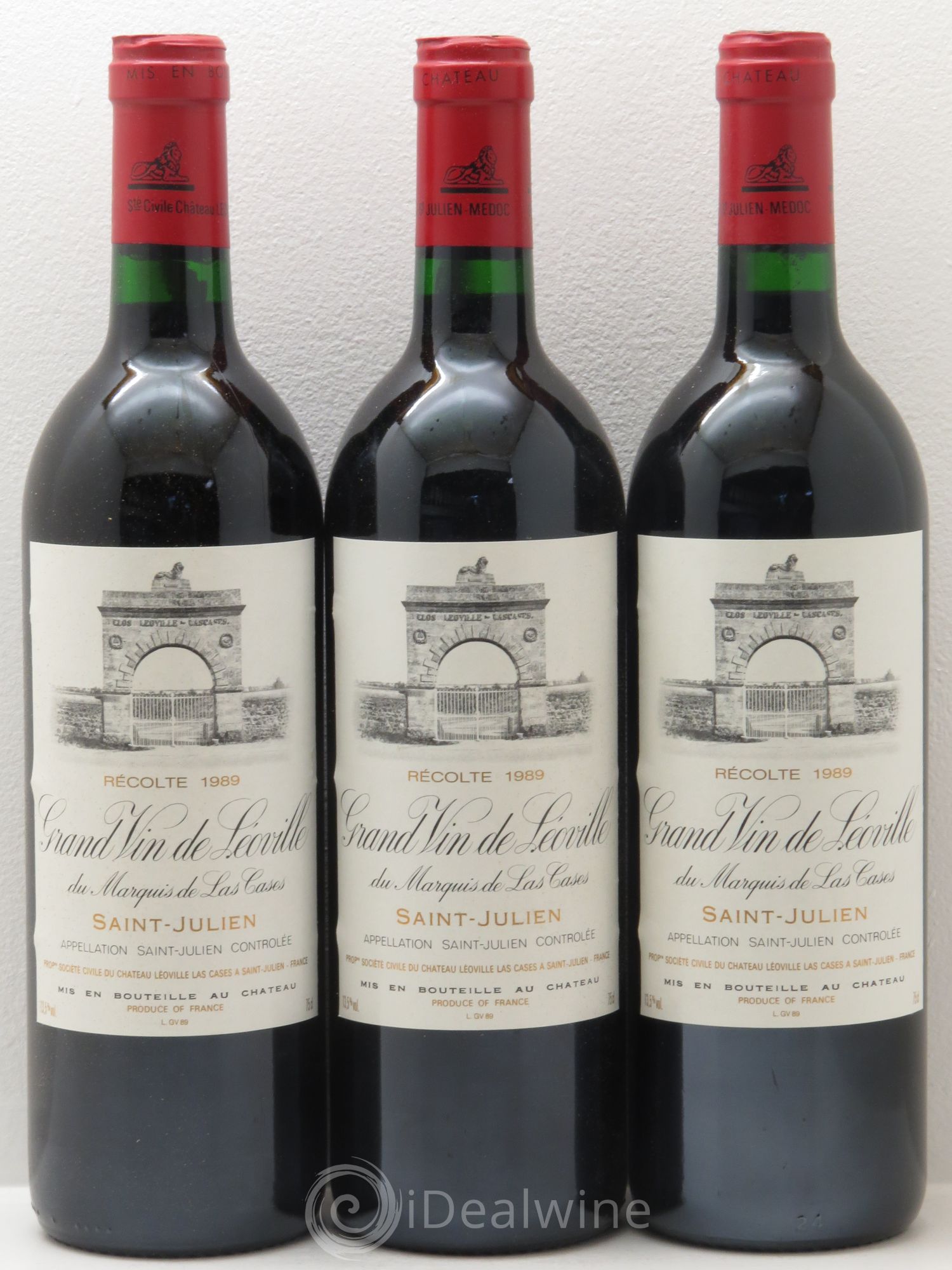 Château Léoville Las Cases 2ème Grand Cru Classé 1989 - Lot de 12 bouteilles - 1
