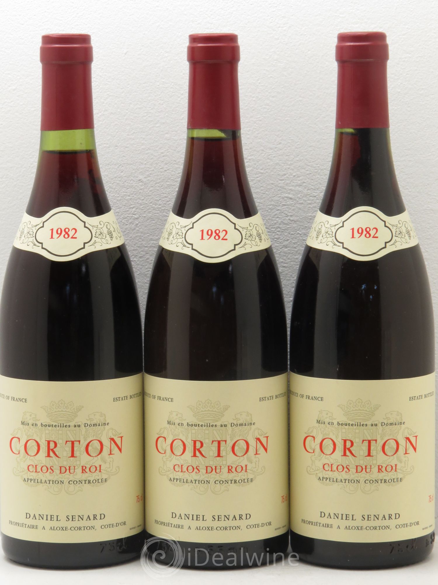 Corton Grand Cru 1982 - Lot de 3 bouteilles - 0