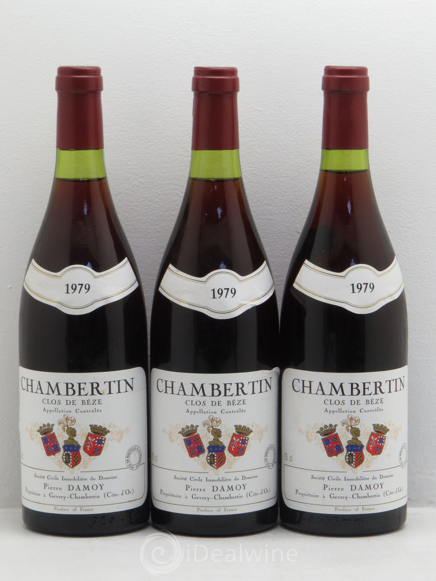 Chambertin Clos de Bèze Grand Cru Pierre Damoy 1979 - Lot de 3 bouteilles - 0