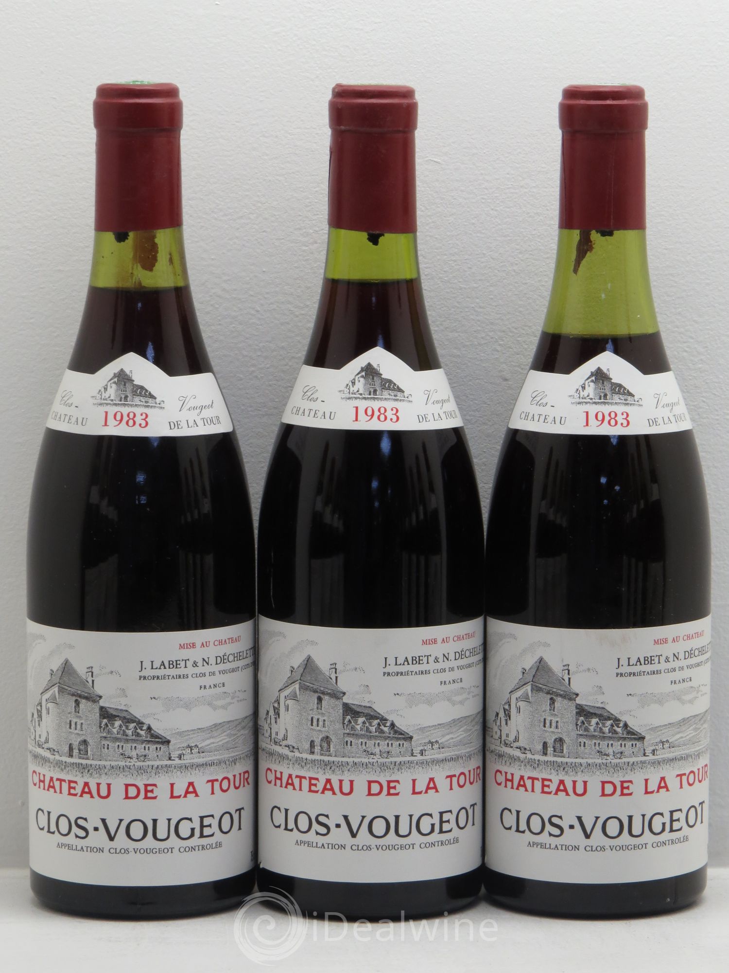 Clos de Vougeot Grand Cru Château de La Tour 1983 - Lot de 12 bouteilles - 1