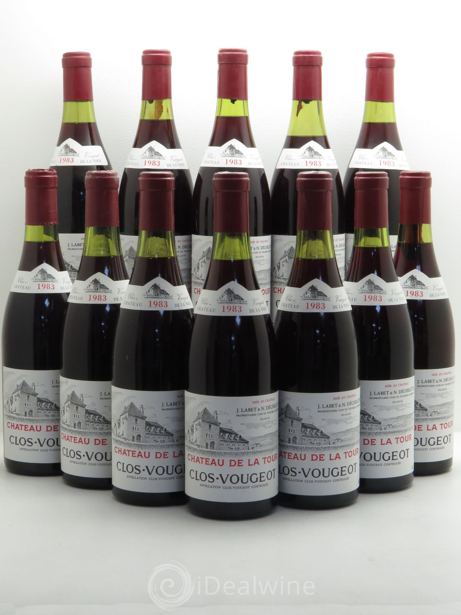 Clos de Vougeot Grand Cru Château de La Tour 1983 - Lot de 12 bouteilles - 0