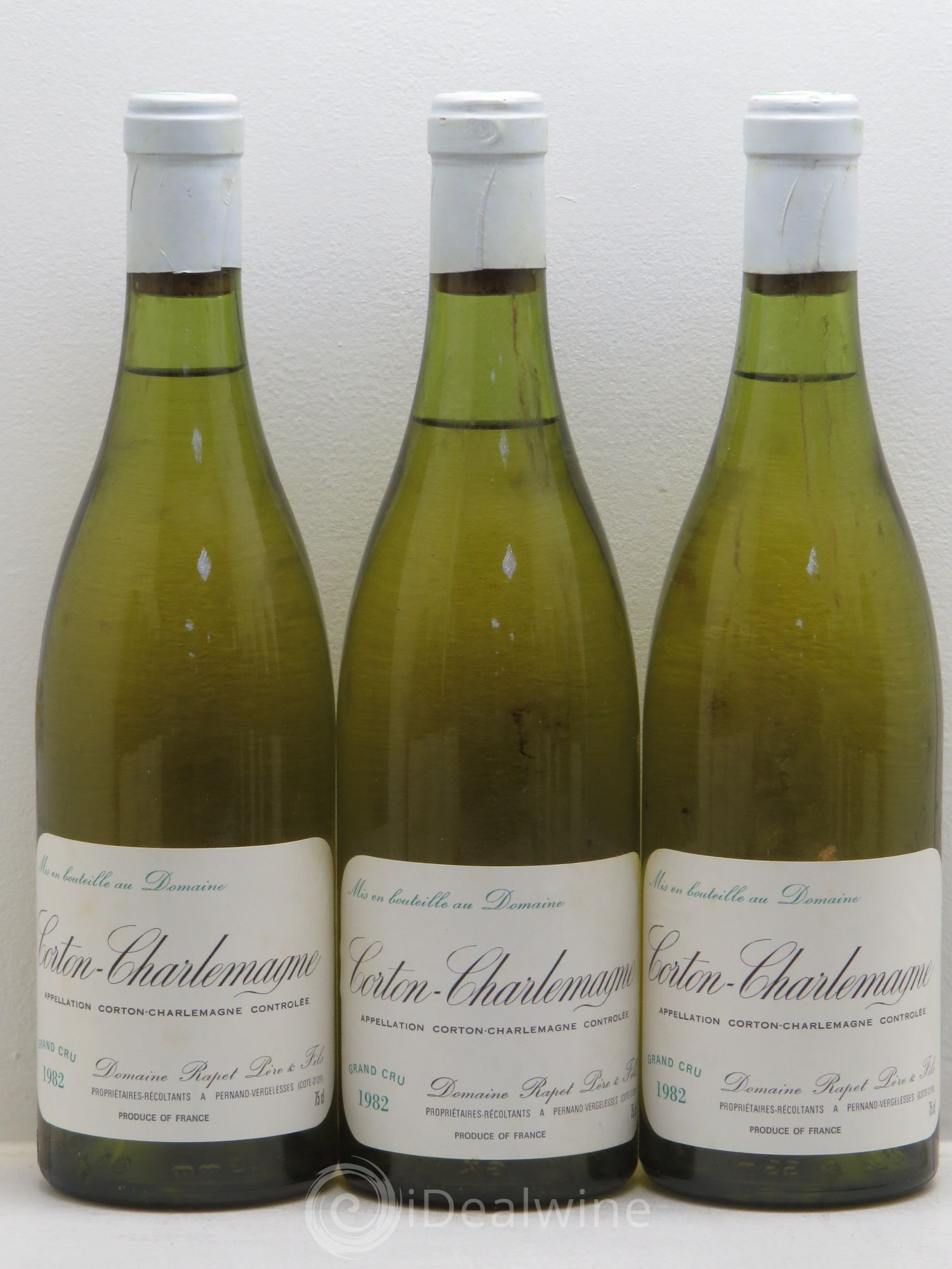 Corton-Charlemagne Grand Cru Rapet Père & Fils 1982 - Lot de 12 bouteilles - 1