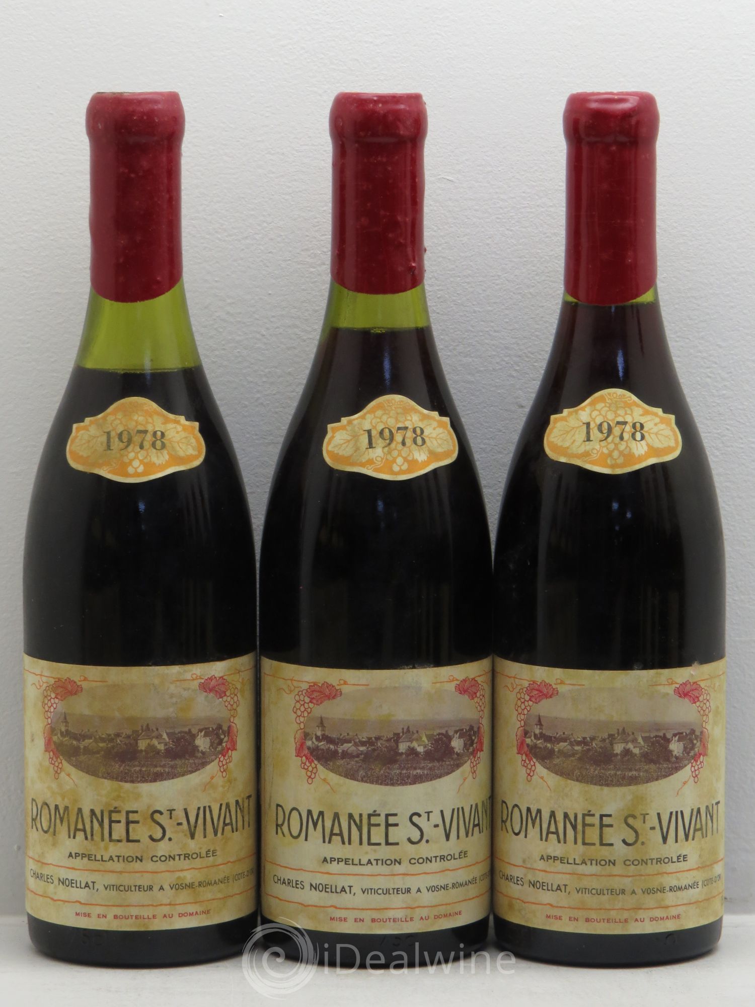 Romanée-Saint-Vivant Grand Cru Charles Noëllat 1978 - Lot de 12 bouteilles - 1