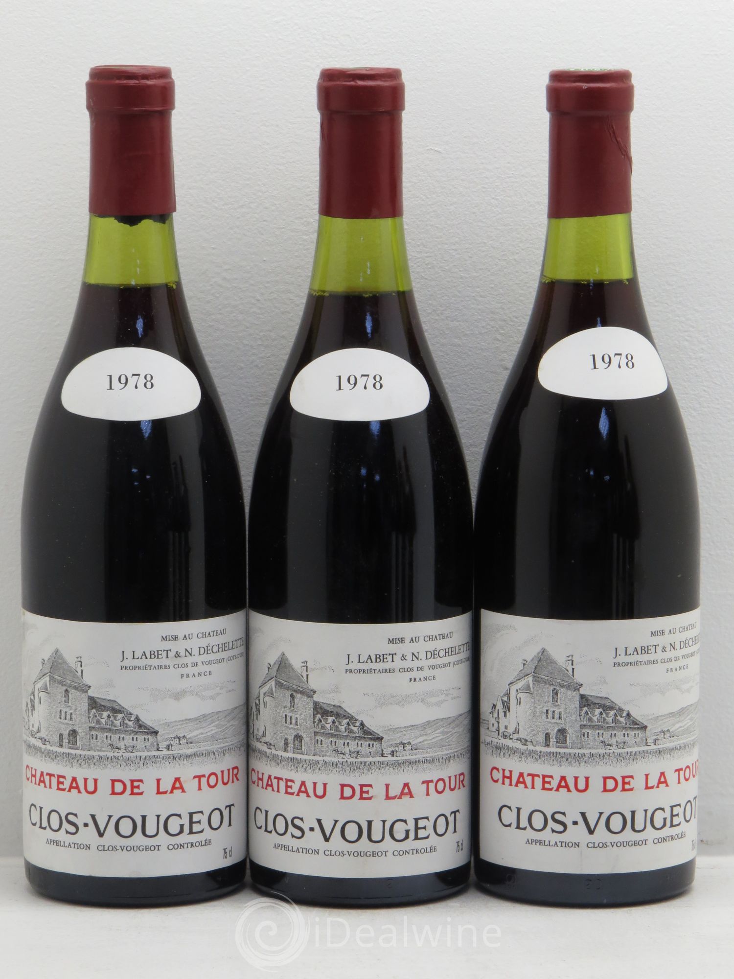Clos de Vougeot Grand Cru Château de La Tour 1978 - Lot de 6 bouteilles - 2
