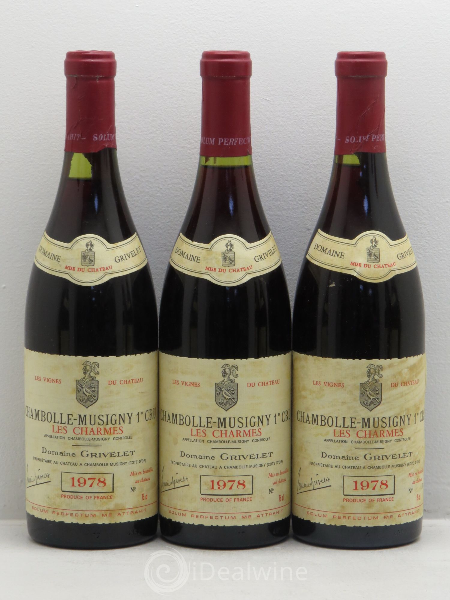 Chambolle-Musigny 1er Cru Domaine Grivelet 1978 - Lot de 12 bouteilles - 3