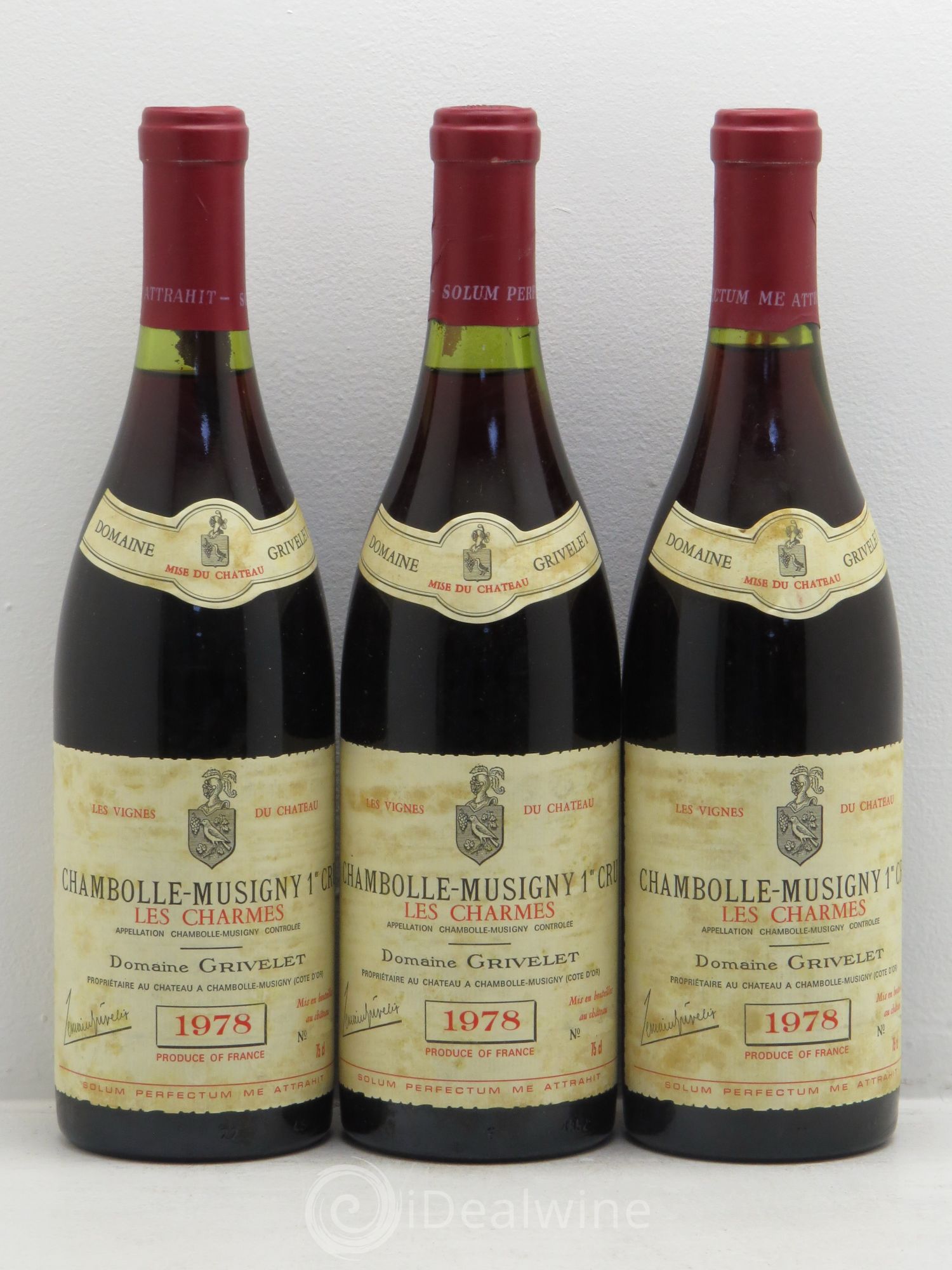 Chambolle-Musigny 1er Cru Domaine Grivelet 1978 - Lot de 12 bouteilles - 4