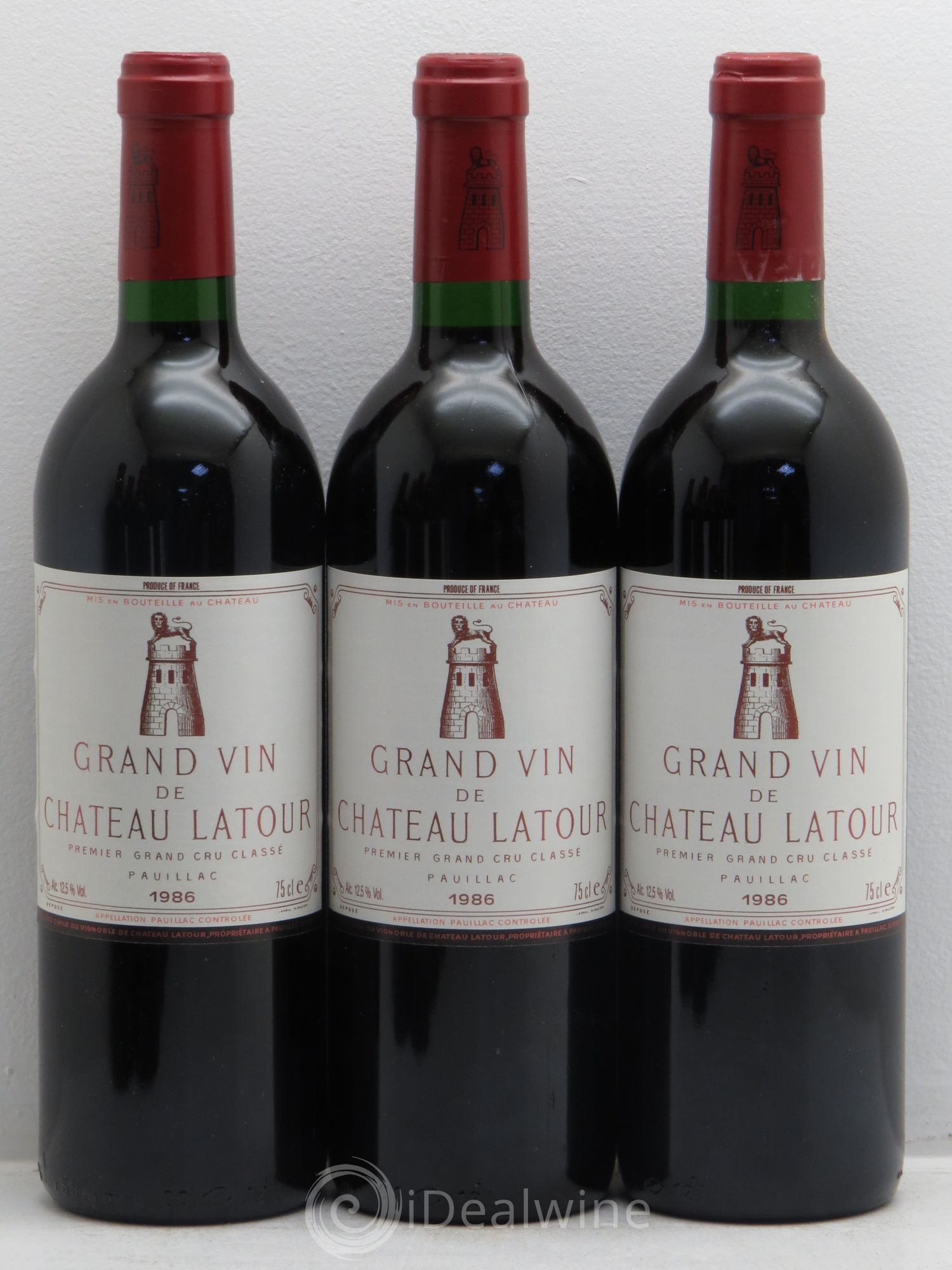 Château Latour 1er Grand Cru Classé 1986 - Lot de 12 bouteilles - 1