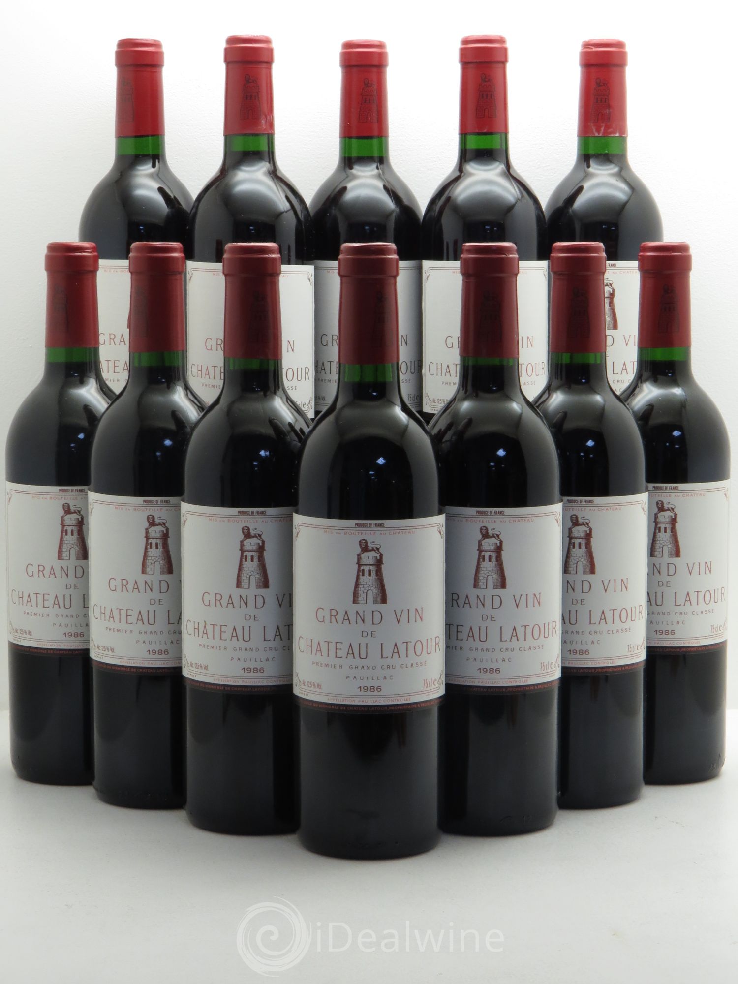 Château Latour 1er Grand Cru Classé 1986 - Lot de 12 bouteilles - 0