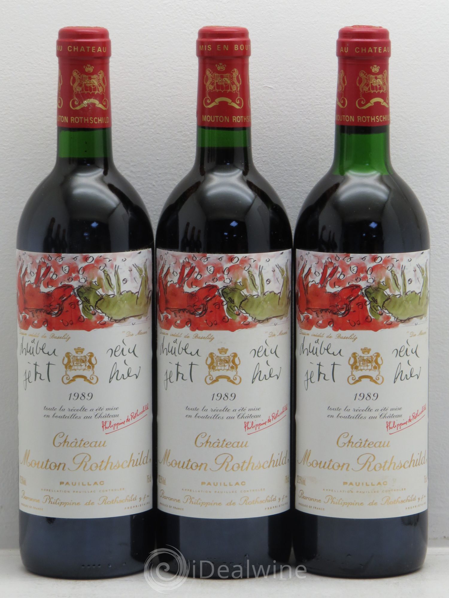 Château Mouton Rothschild 1er Grand Cru Classé 1989 - Lot de 12 bouteilles - 3