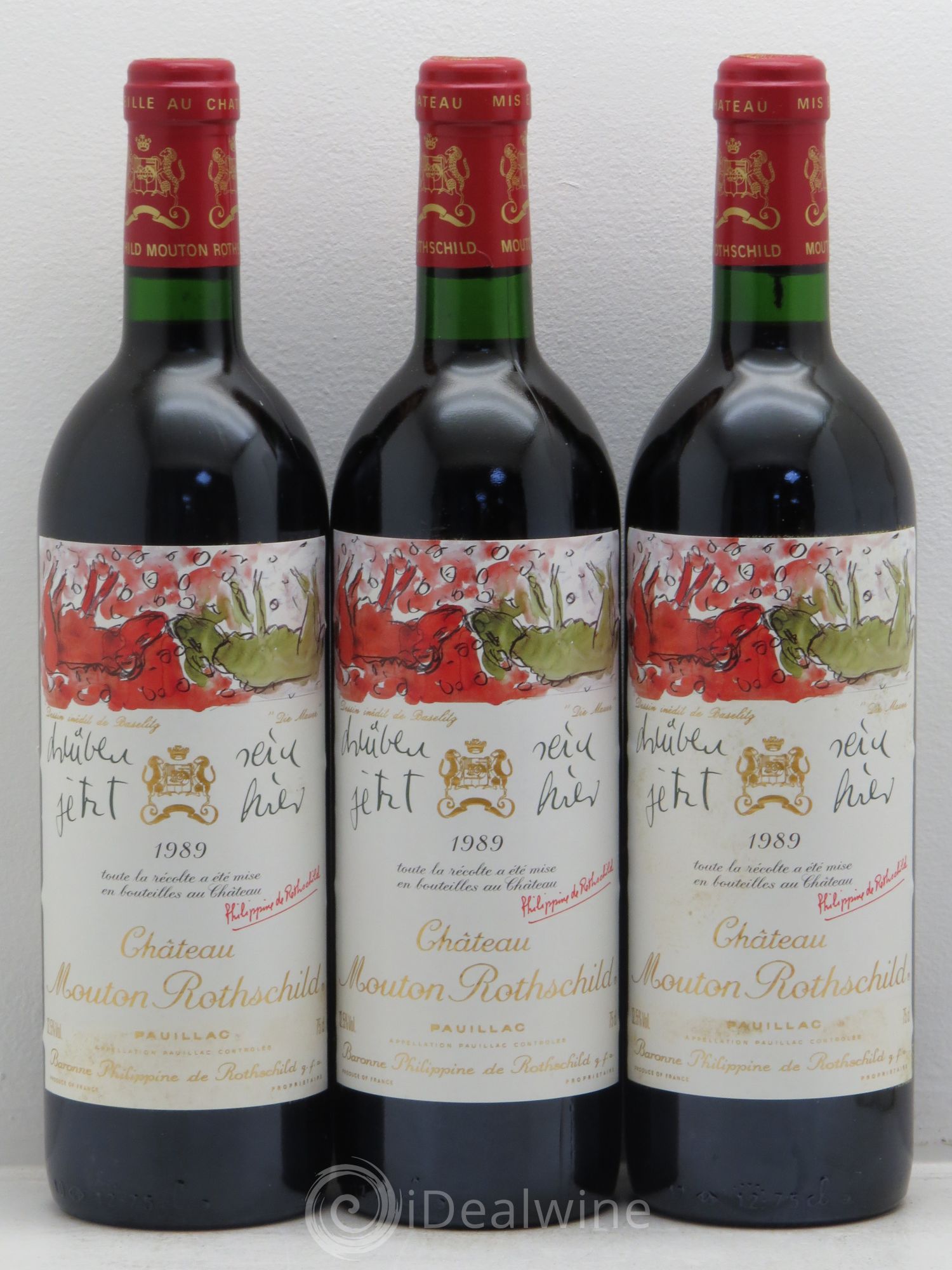 Château Mouton Rothschild 1er Grand Cru Classé 1989 - Lot de 12 bouteilles - 4