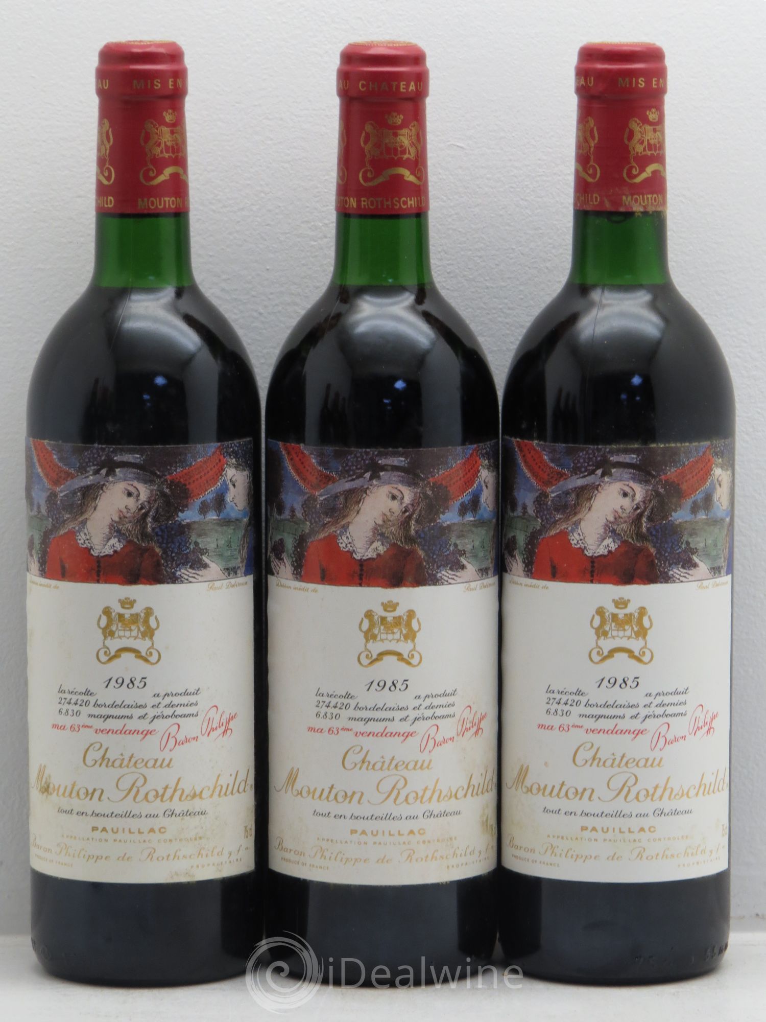 Château Mouton Rothschild 1er Grand Cru Classé 1985 - Lot de 12 bouteilles - 3