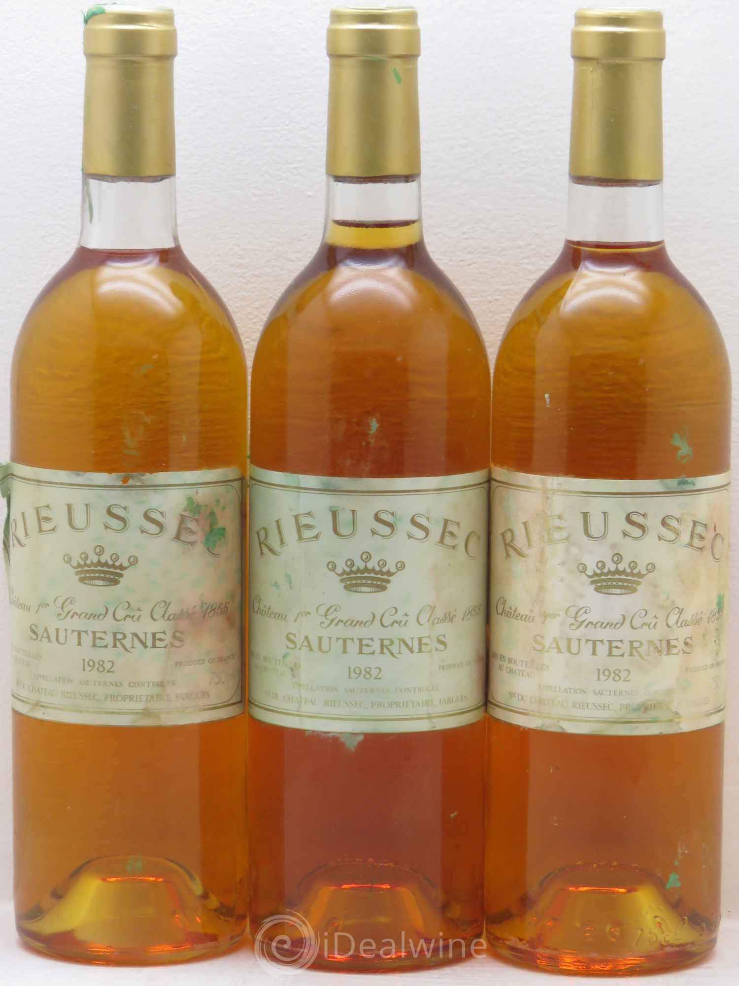 Château Rieussec 1er Grand Cru Classé 1982 - Lotto di 3 bottiglie - 0