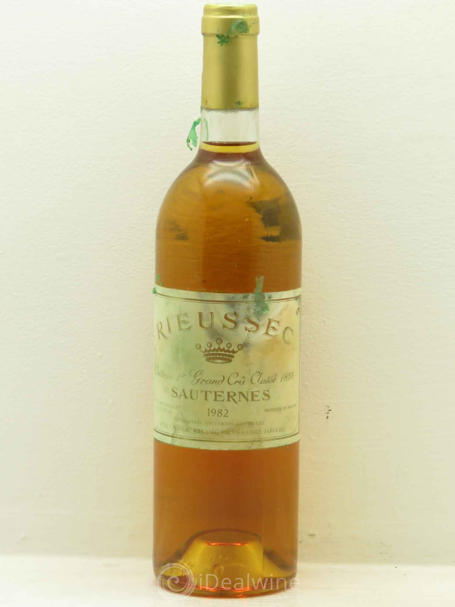 Château Rieussec 1er Grand Cru Classé 1982 - Posten von 1 Flasche - 0