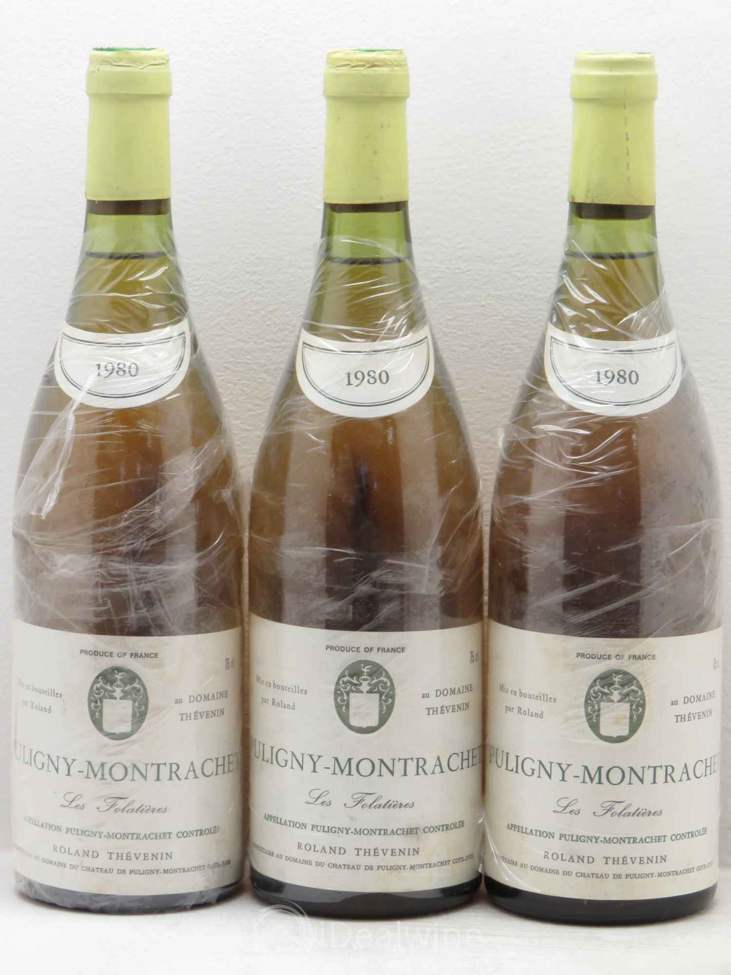 Puligny-Montrachet 1er Cru Domaine Thevenin 1980 - Posten von 3 Flaschen - 0