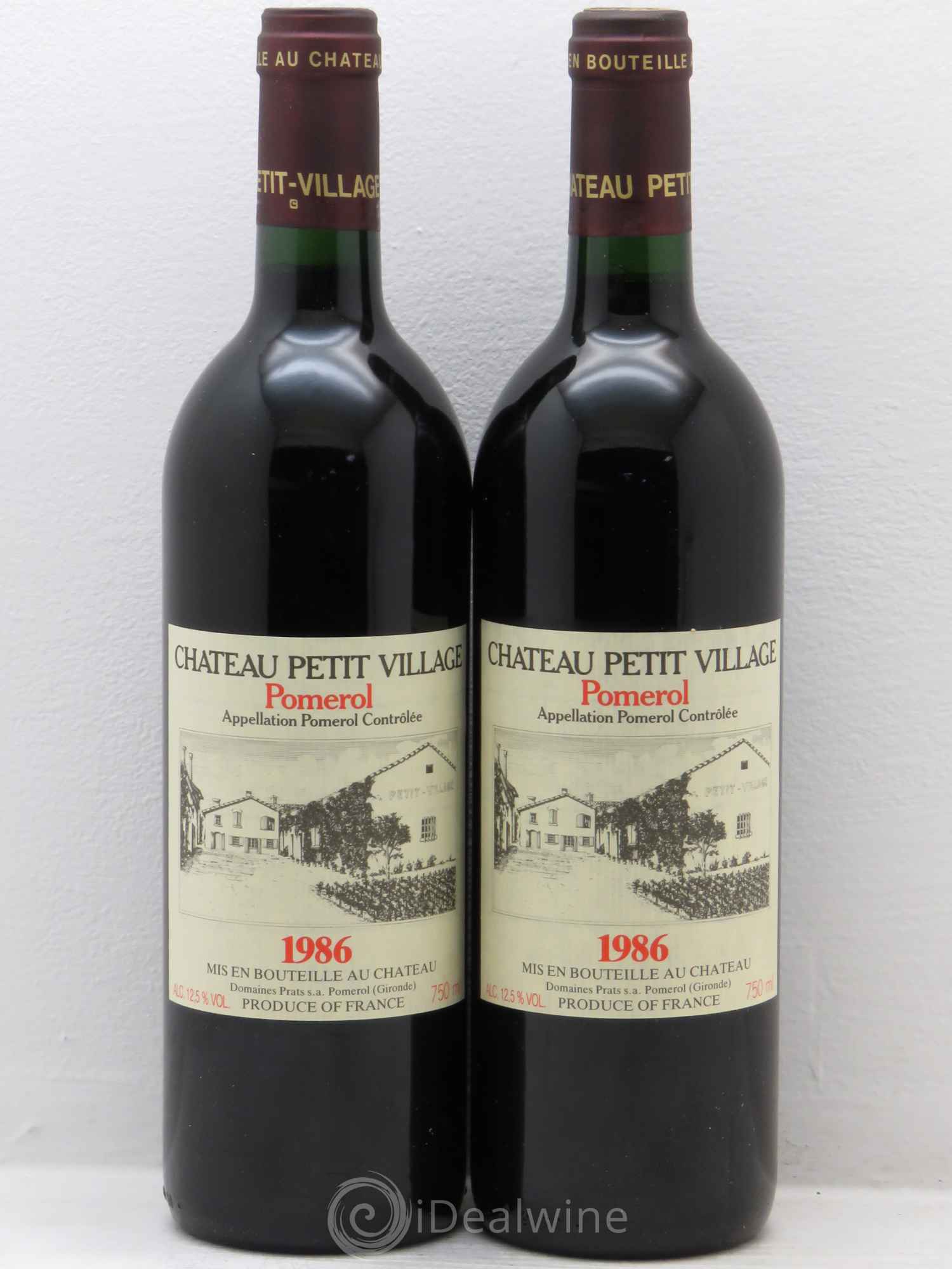 Château Petit Village 1986 - Lot de 2 bouteilles - 0