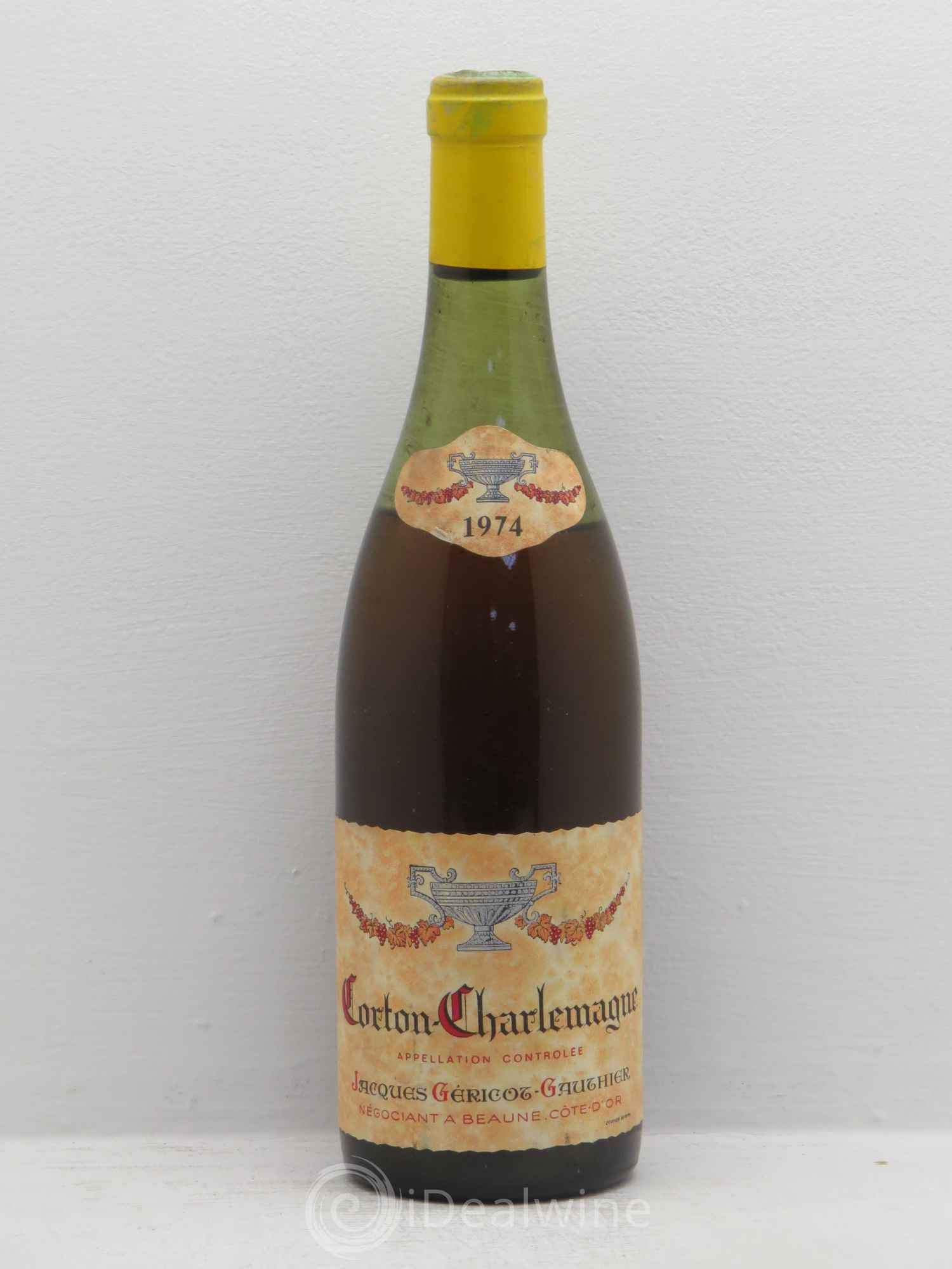 Corton-Charlemagne Grand Cru Jacques Géricot-Gauthier 1974 - Lot de 1 bouteille - 0