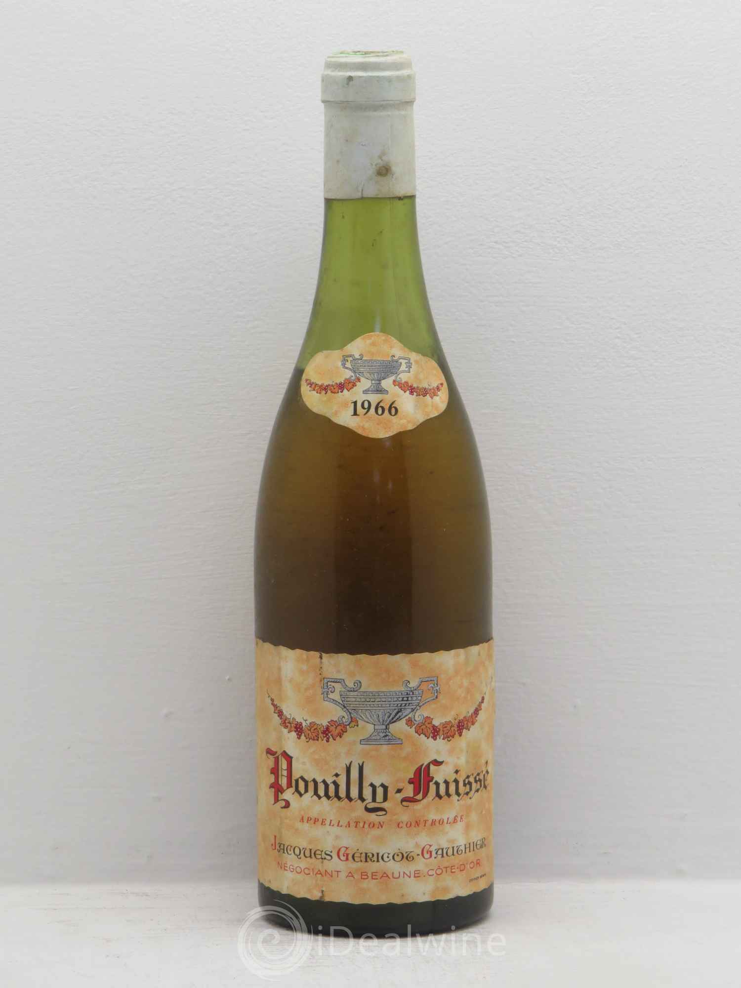 Pouilly-Fuissé Jacques Géricot-Gauthier 1966 - Posten von 1 Flasche - 0