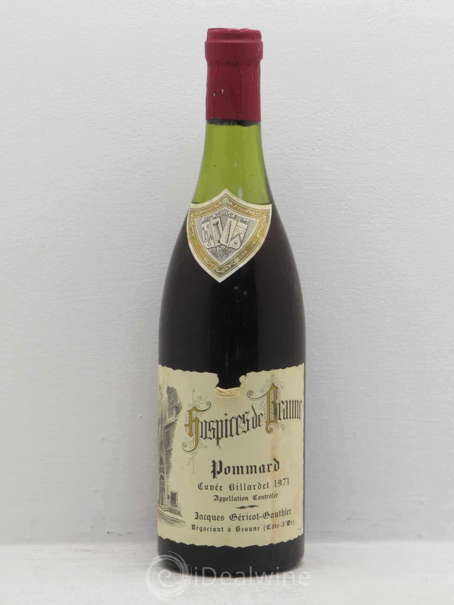 Pommard Cuvée Billardet - Jacques Géricot-Gauthier 1971 - Posten von 1 Flasche - 0