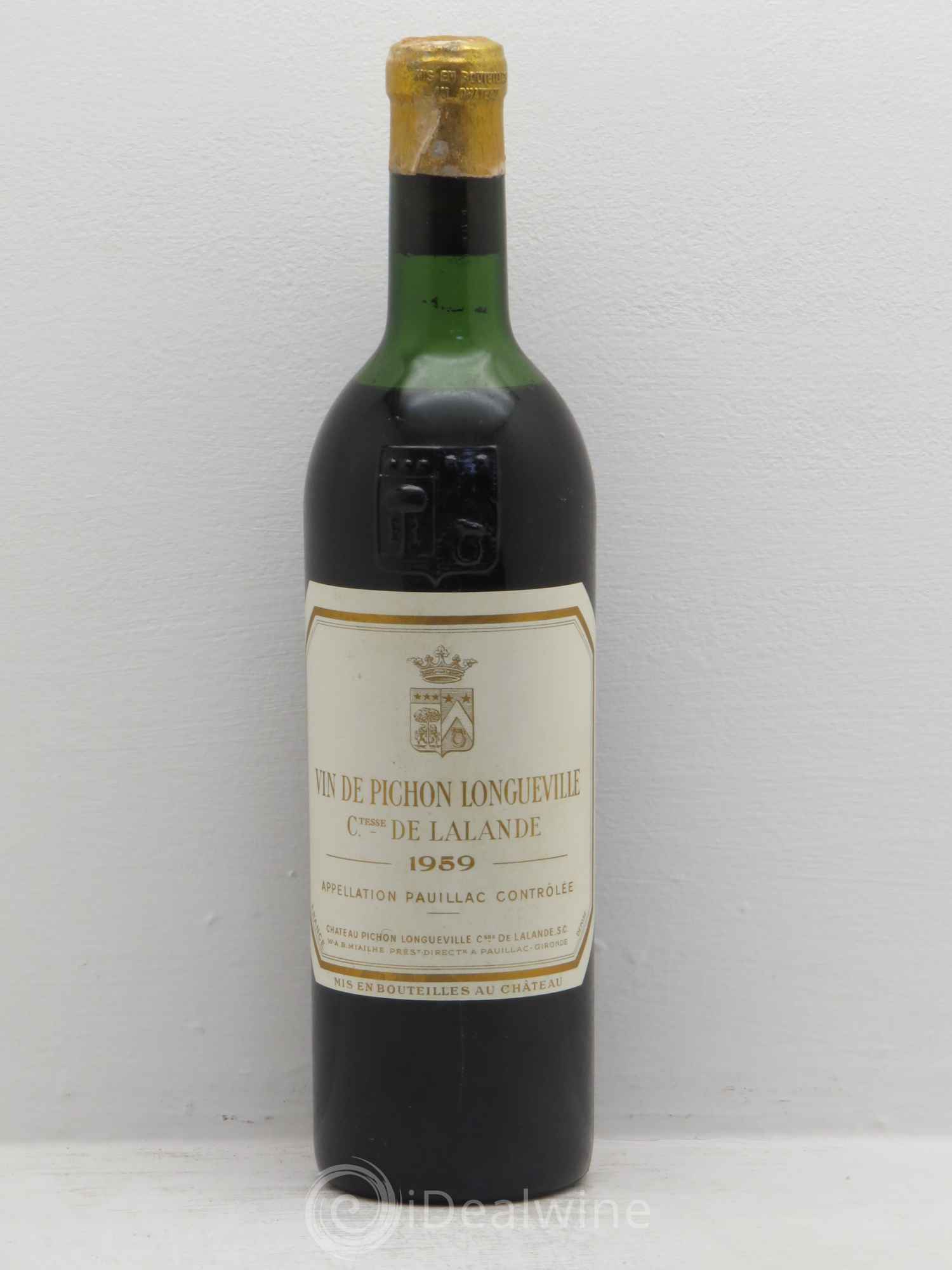 Château Pichon Longueville Comtesse de Lalande 2ème Grand Cru Classé 1959 - Lot de 1 bouteille - 0