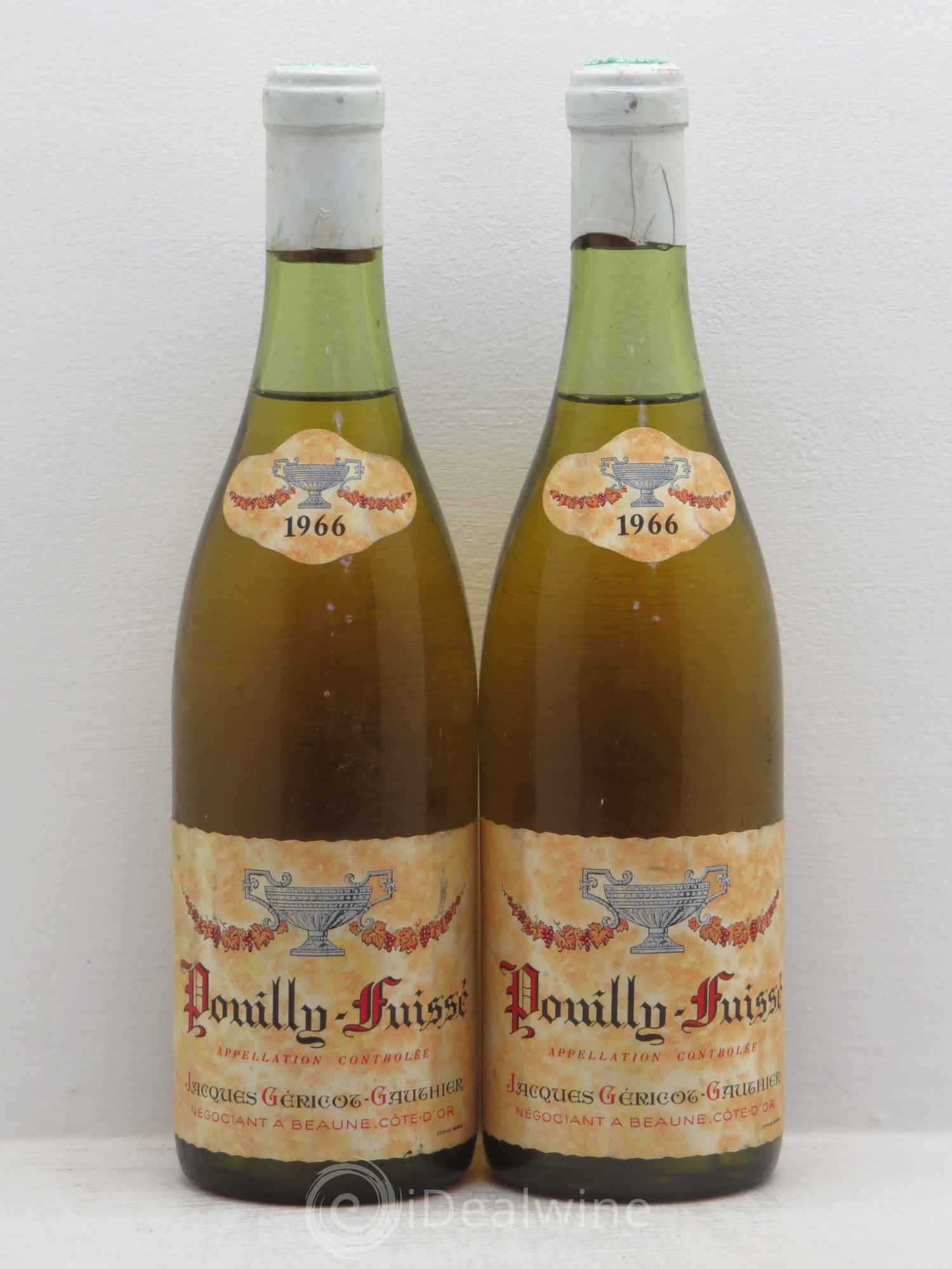 Pouilly-Fuissé Jacques Géricot-Gauthier 1966 - Posten von 2 Flaschen - 0