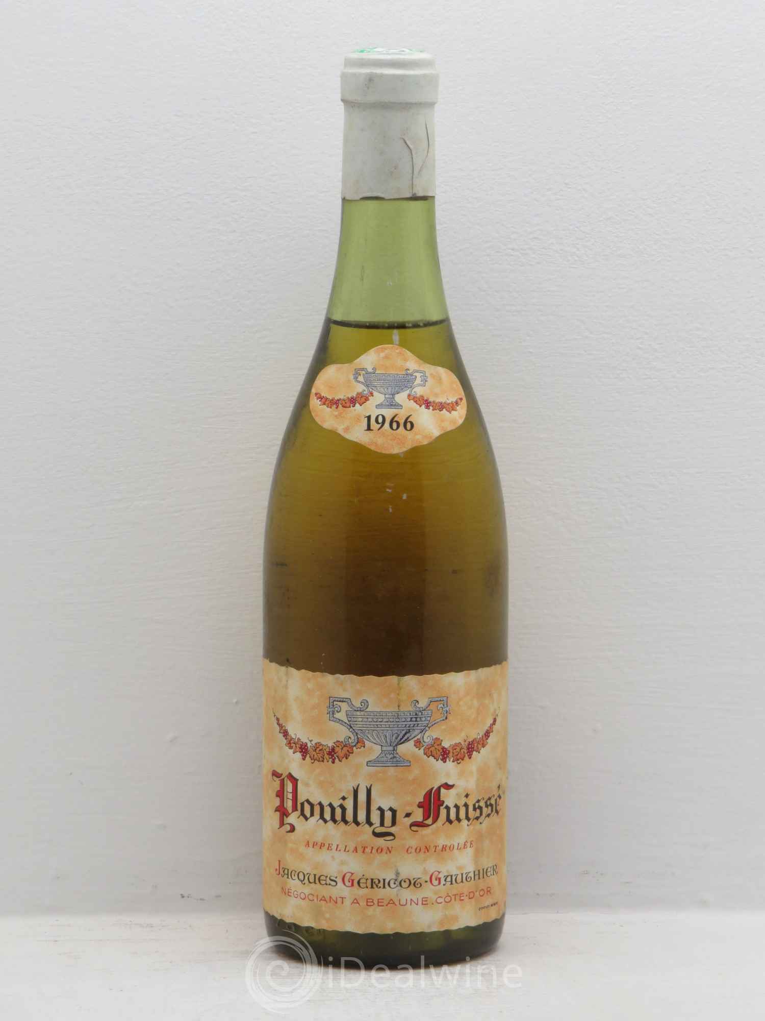 Pouilly-Fuissé Jacques Géricot-Gauthier 1966 - Posten von 1 Flasche - 0