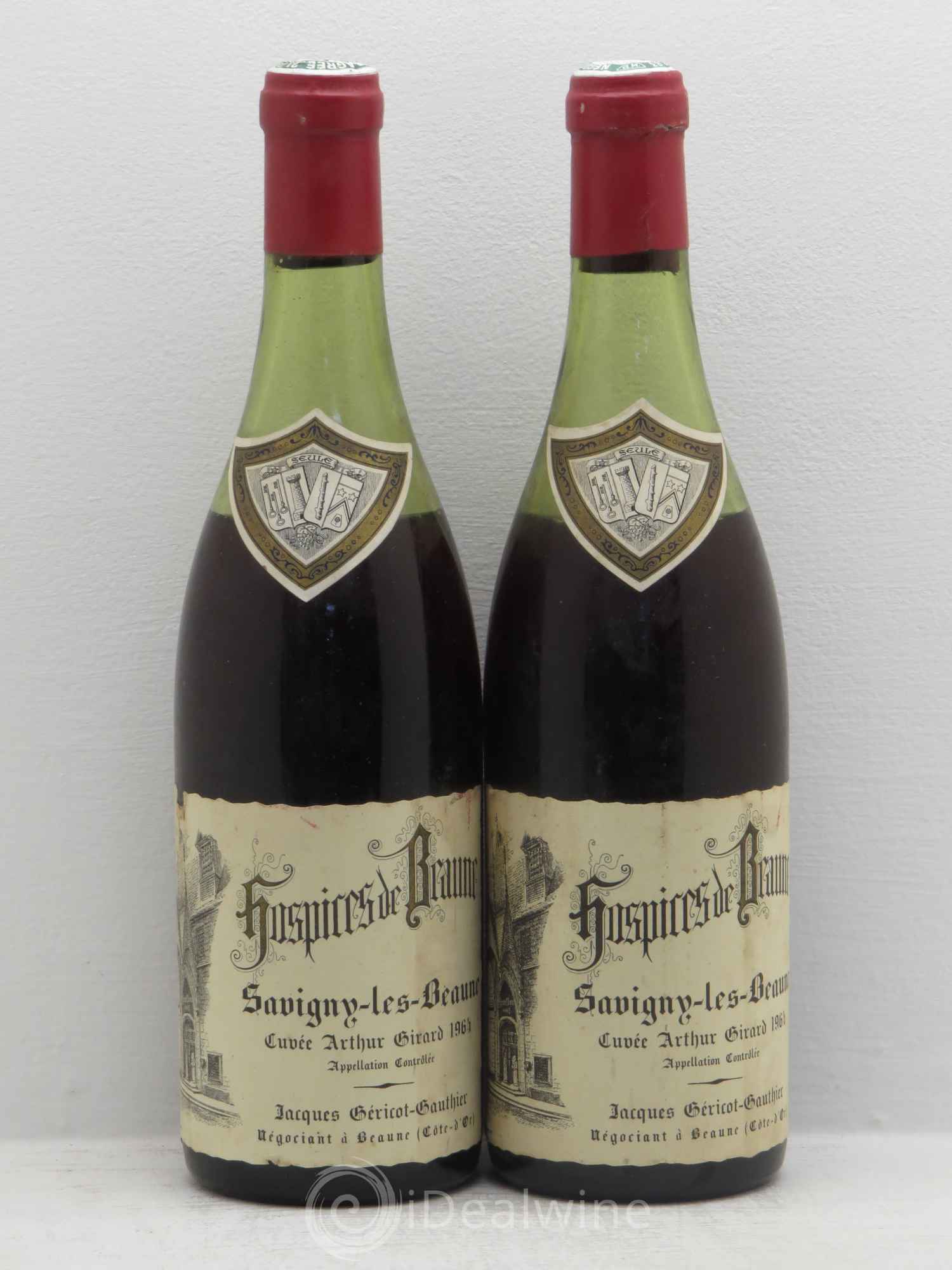 Savigny-lès-Beaune Cuvée Arthur Girard Jacques Géricot-Gauthier 1964 - Posten von 2 Flaschen - 0