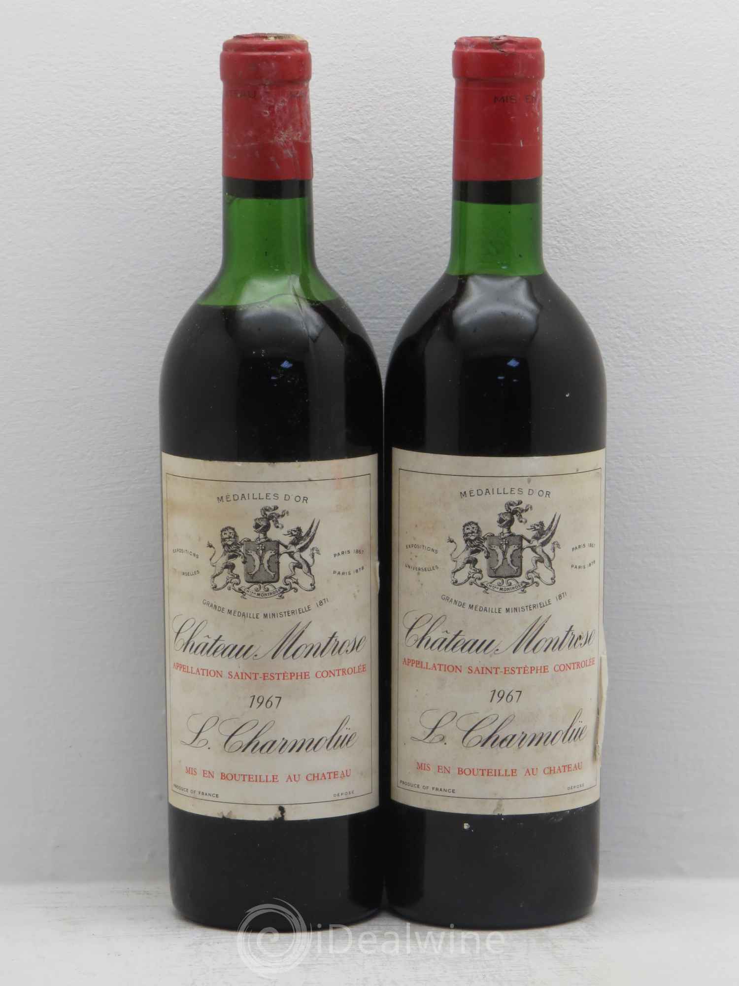 Château Montrose 2ème Grand Cru Classé 1967 - Lot de 2 bouteilles - 0