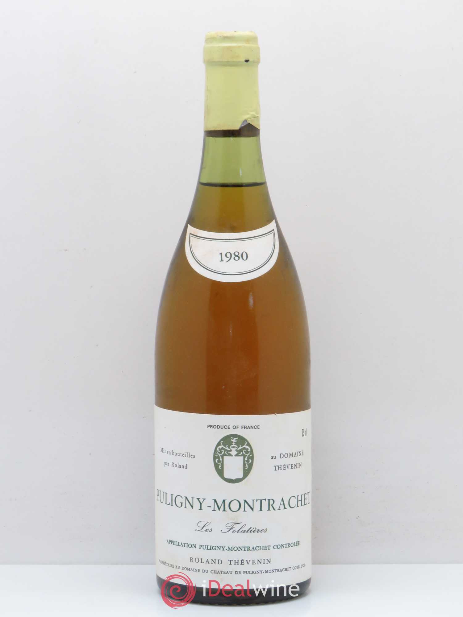 Puligny-Montrachet 1er Cru Les folatieres Roland Thevenin (sans prix de réserve) 1980 - Posten von 1 Flasche - 0
