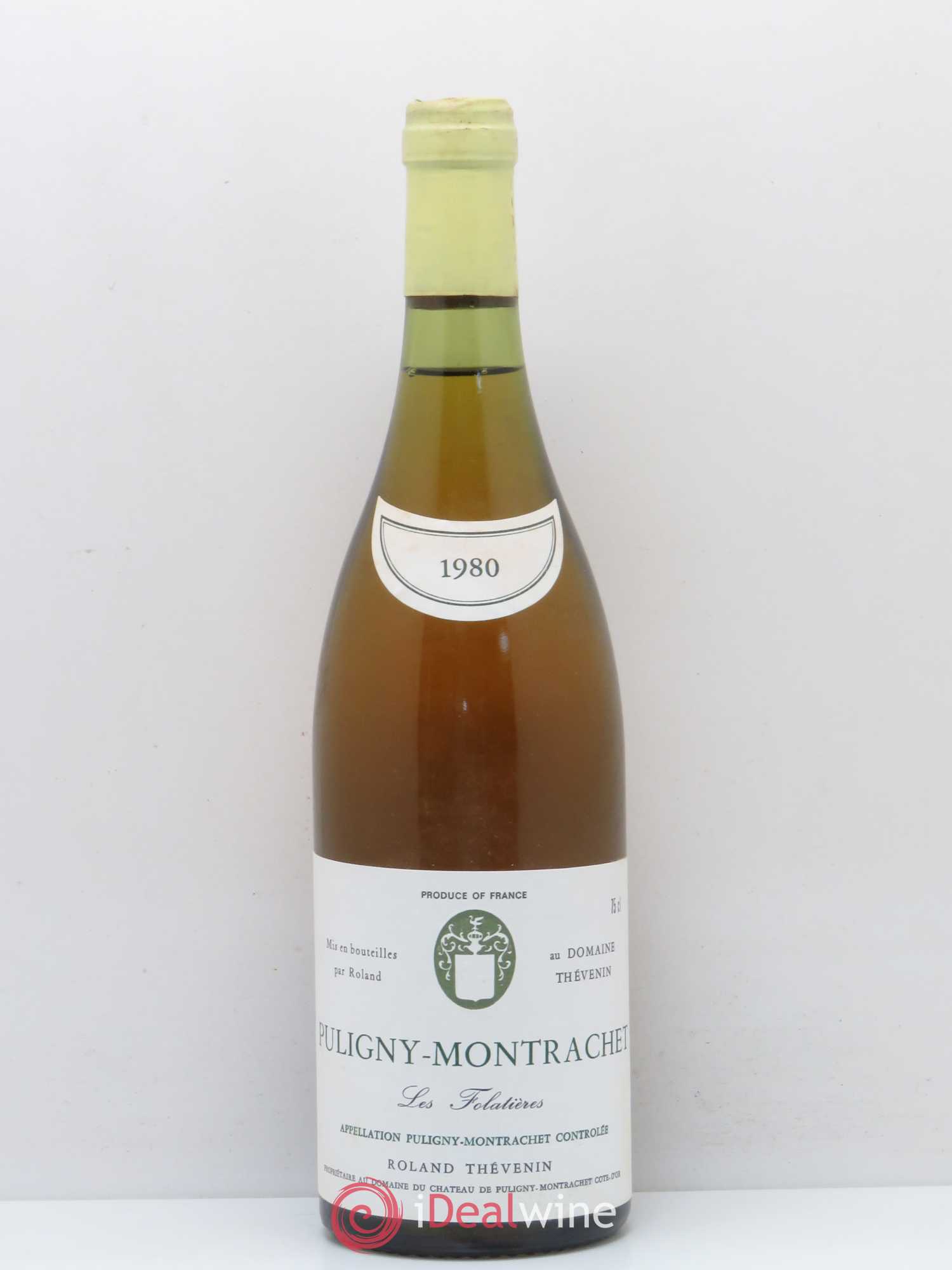 Puligny-Montrachet 1er Cru Les folatieres Roland Thevenin (sans prix de réserve) 1980 - Posten von 1 Flasche - 0