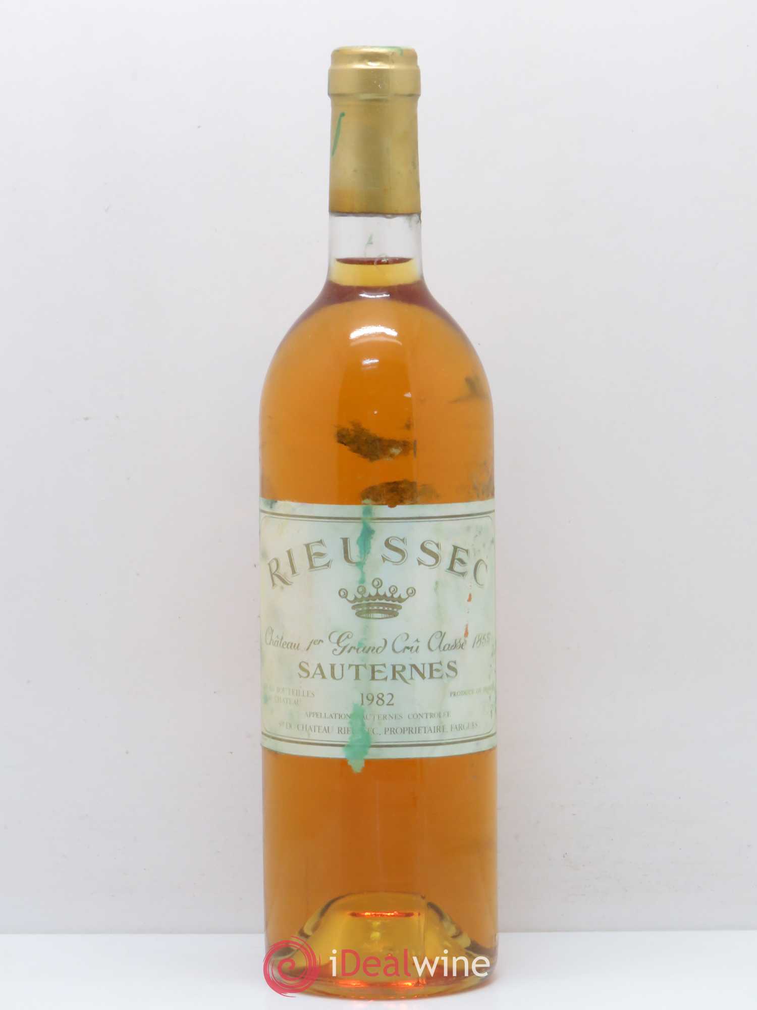 Château Rieussec 1er Grand Cru Classé (sans prix de réserve) 1982 - Lot de 1 bouteille - 0