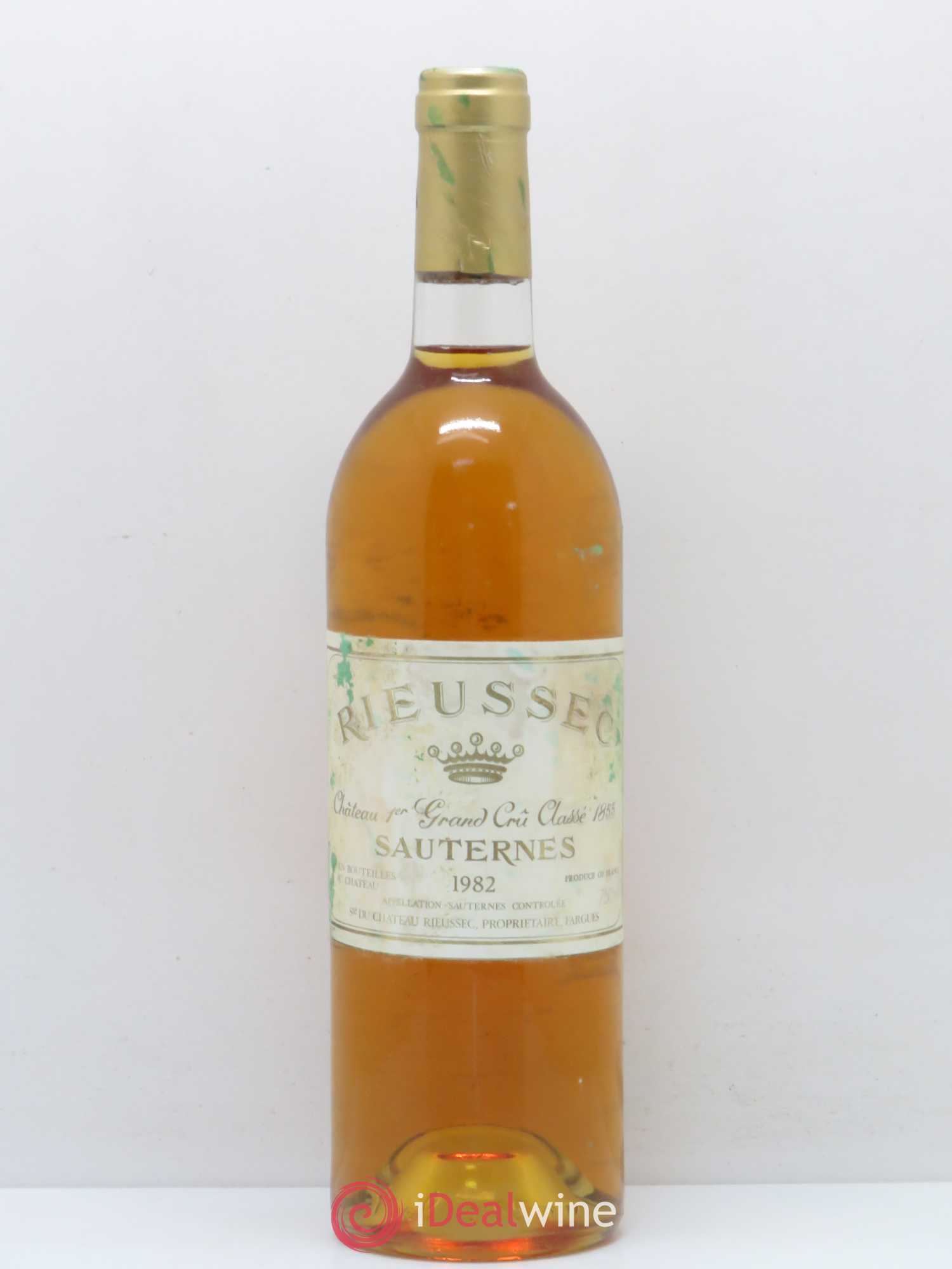 Château Rieussec 1er Grand Cru Classé (senza prezzo di riserva) 1982 - Lotto di 1 bottiglia - 0