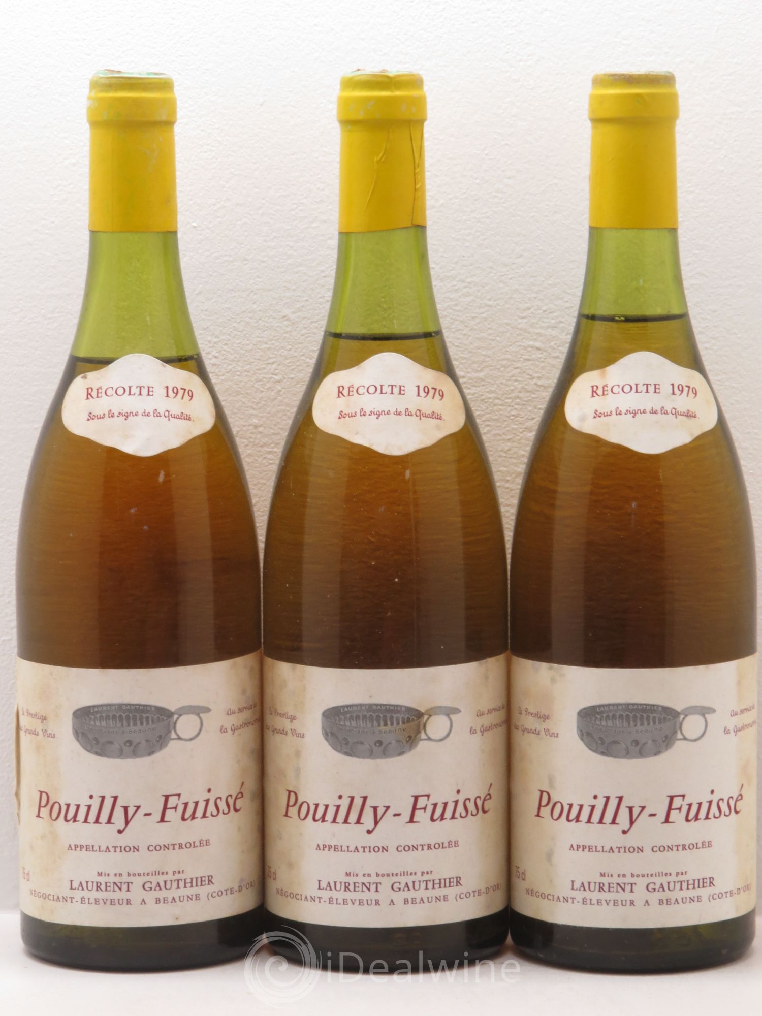 Pouilly-Fuissé Laurent Gauthier 1979 - Posten von 3 Flaschen - 0