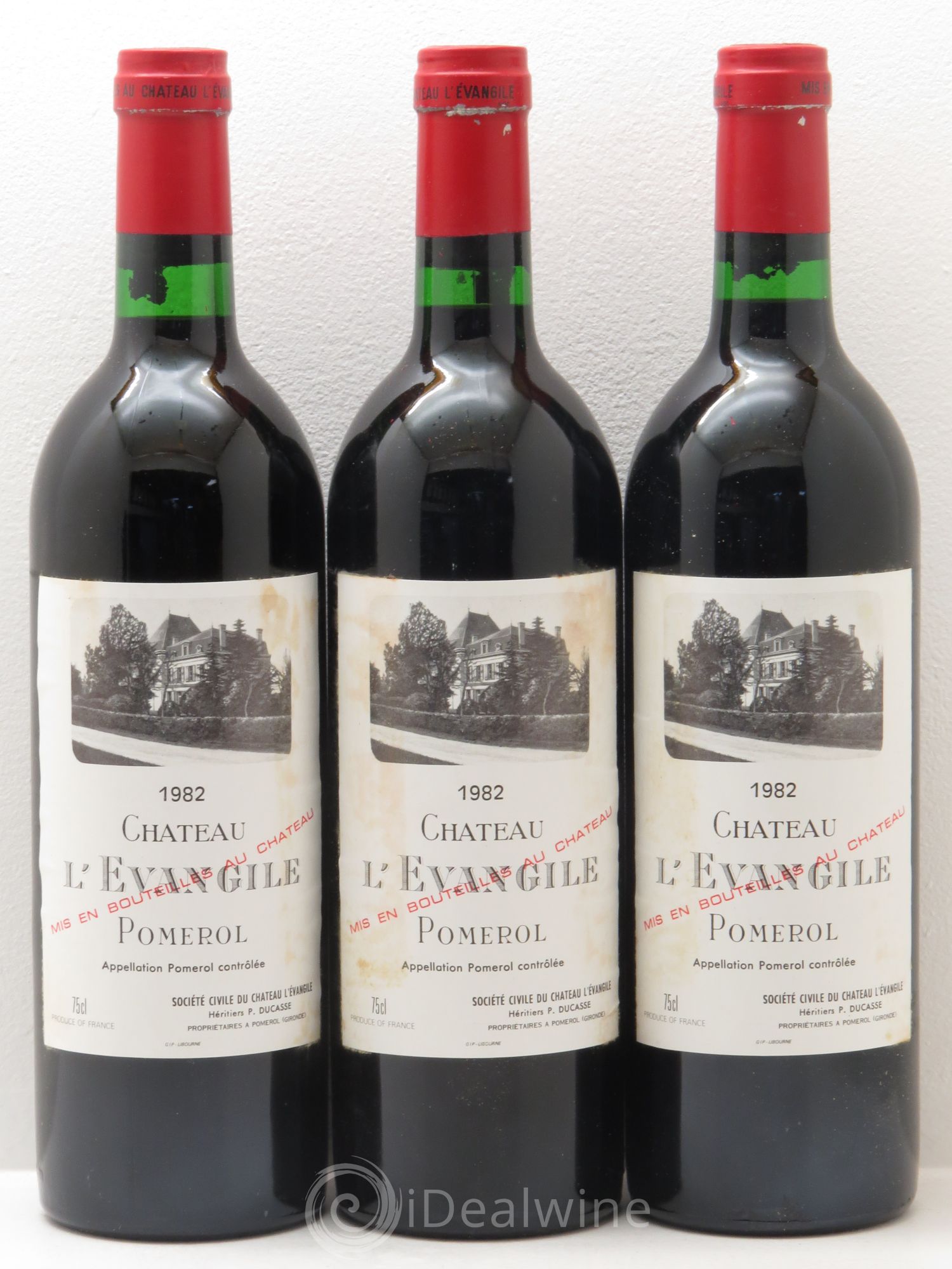 Château l' Évangile 1982 - Lot de 12 bouteilles - 2