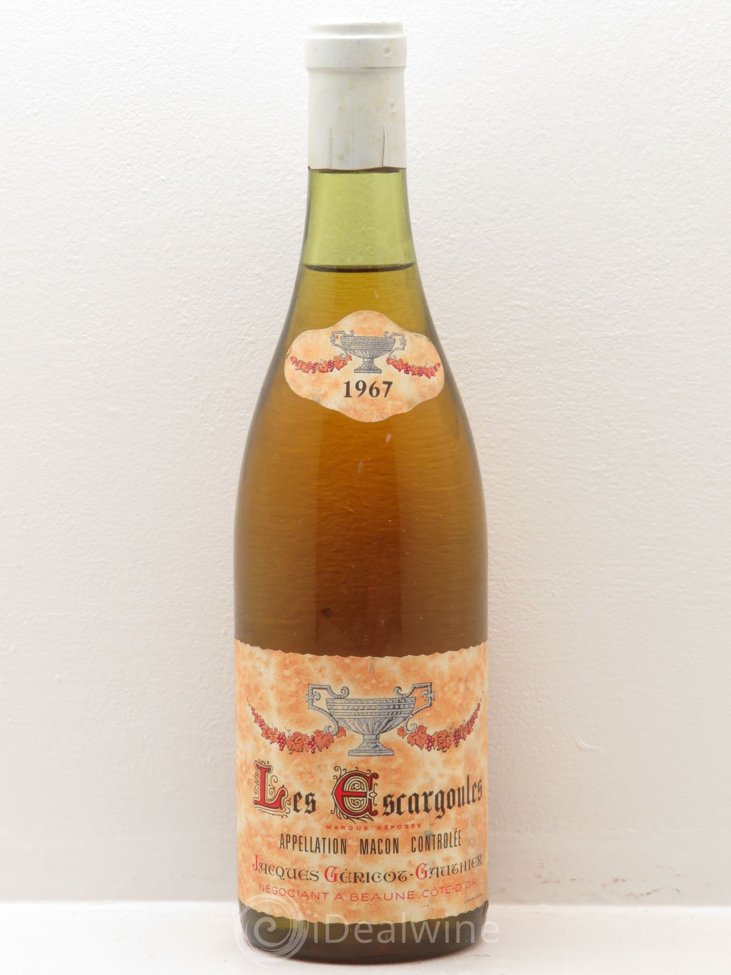 Mâcon Les Escargoules Jacques Géricot-Gauthier 1967 - Posten von 1 Flasche - 0
