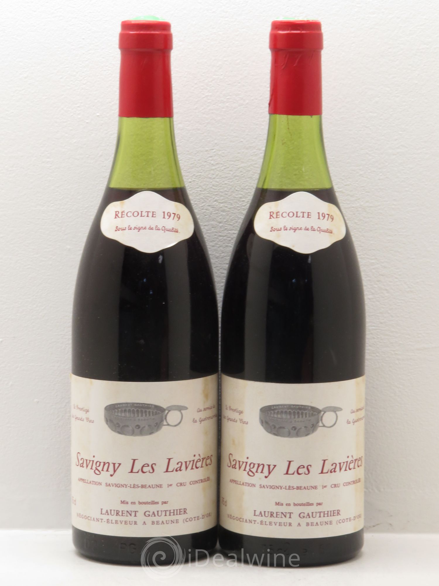Savigny-lès-Beaune 1er Cru Laurent Gauthier 1979 - Lot de 2 bouteilles - 0