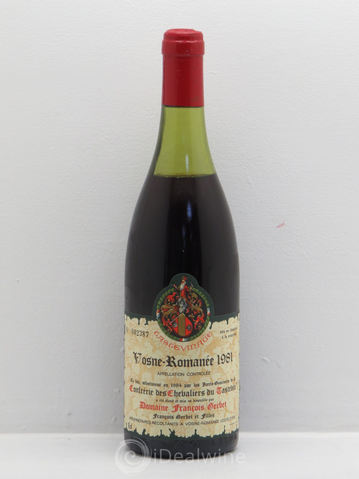 Vosne-Romanée Domaine François Gerbet Tastevinage 1981 - Posten von 6 Flaschen - 0