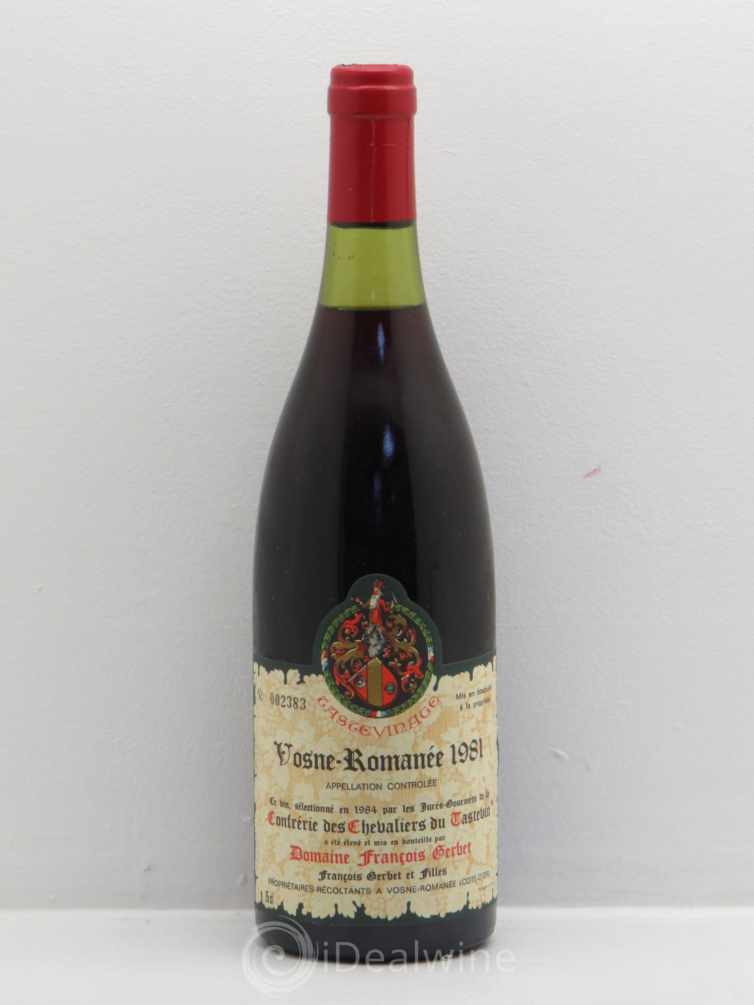 Vosne-Romanée Domaine François Gerbet Tastevinage 1981 - Posten von 1 Flasche - 0