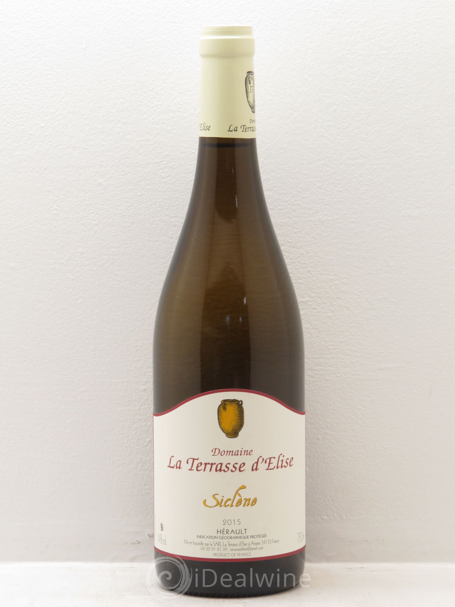 Pays d'Hérault Siclène Terrasse d'Elise (Domaine de la) 2015 - Posten von 1 Flasche - 0