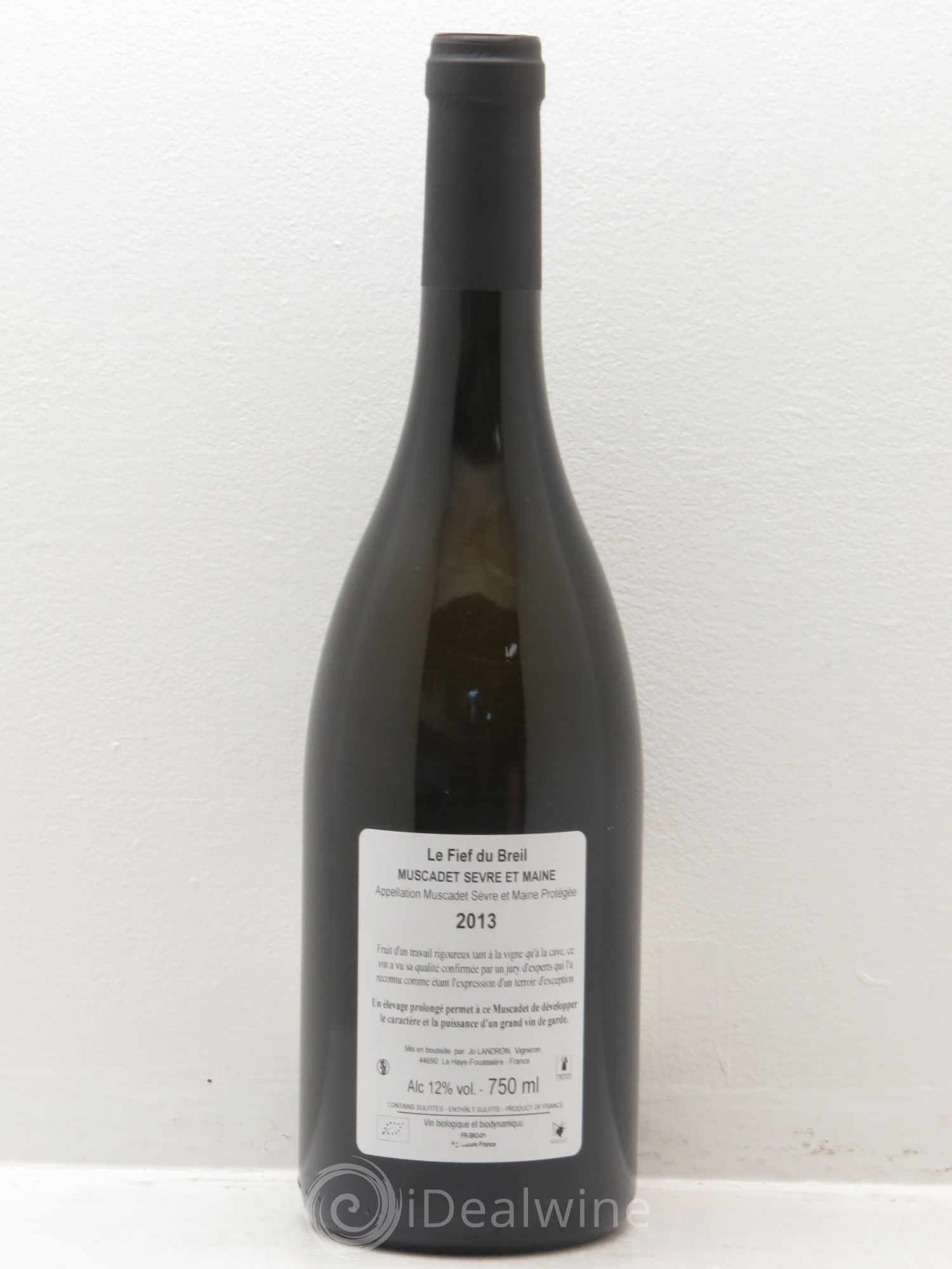 Muscadet-Sèvre-et-Maine Le Fief du Breil Jo Landron 2013 - Lot de 1 bouteille - 1